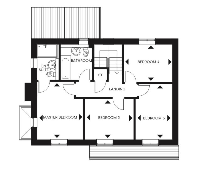 Floorplan, 4 bedroom detached house for sale, The Leicester, Twycross, CV9