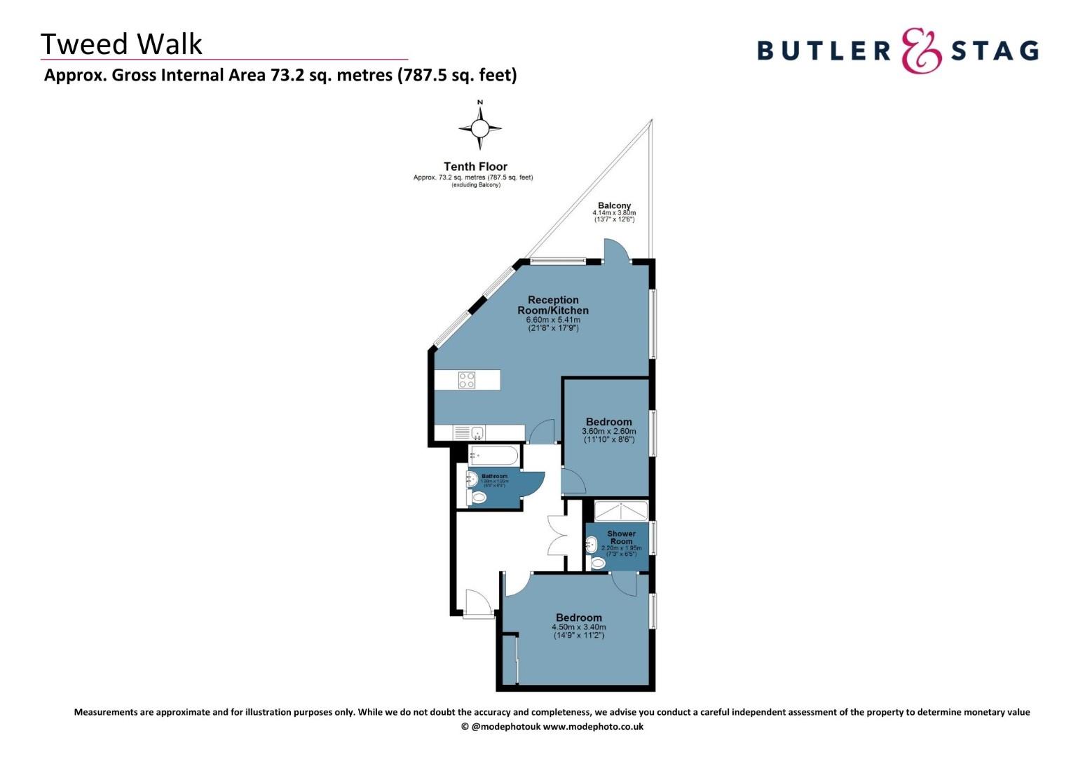 Floor plan, 2 bedroom apartment for sale, Yeoman Court, London, E14