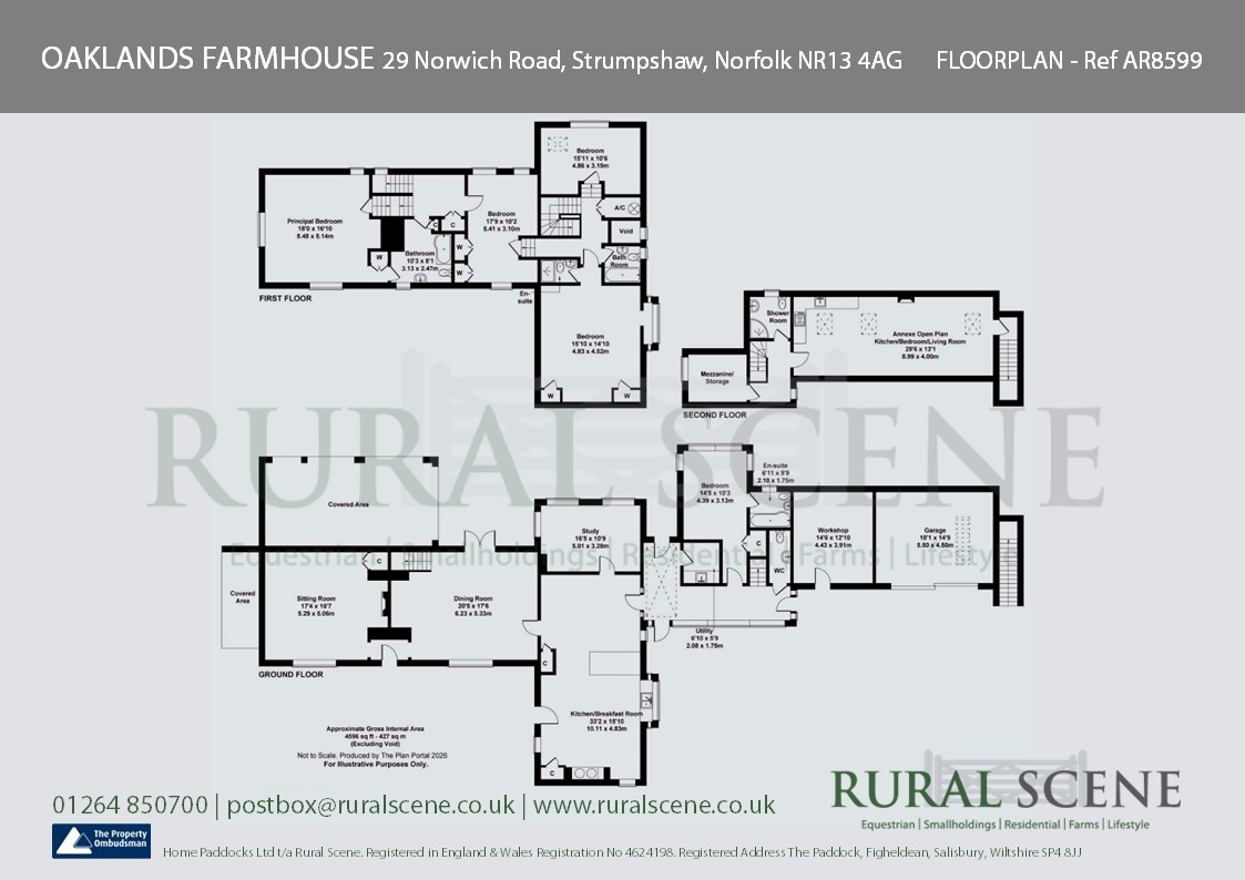 Floorplan, 5 bedroom detached house for sale, Norwich Road, Strumpshaw, NR13