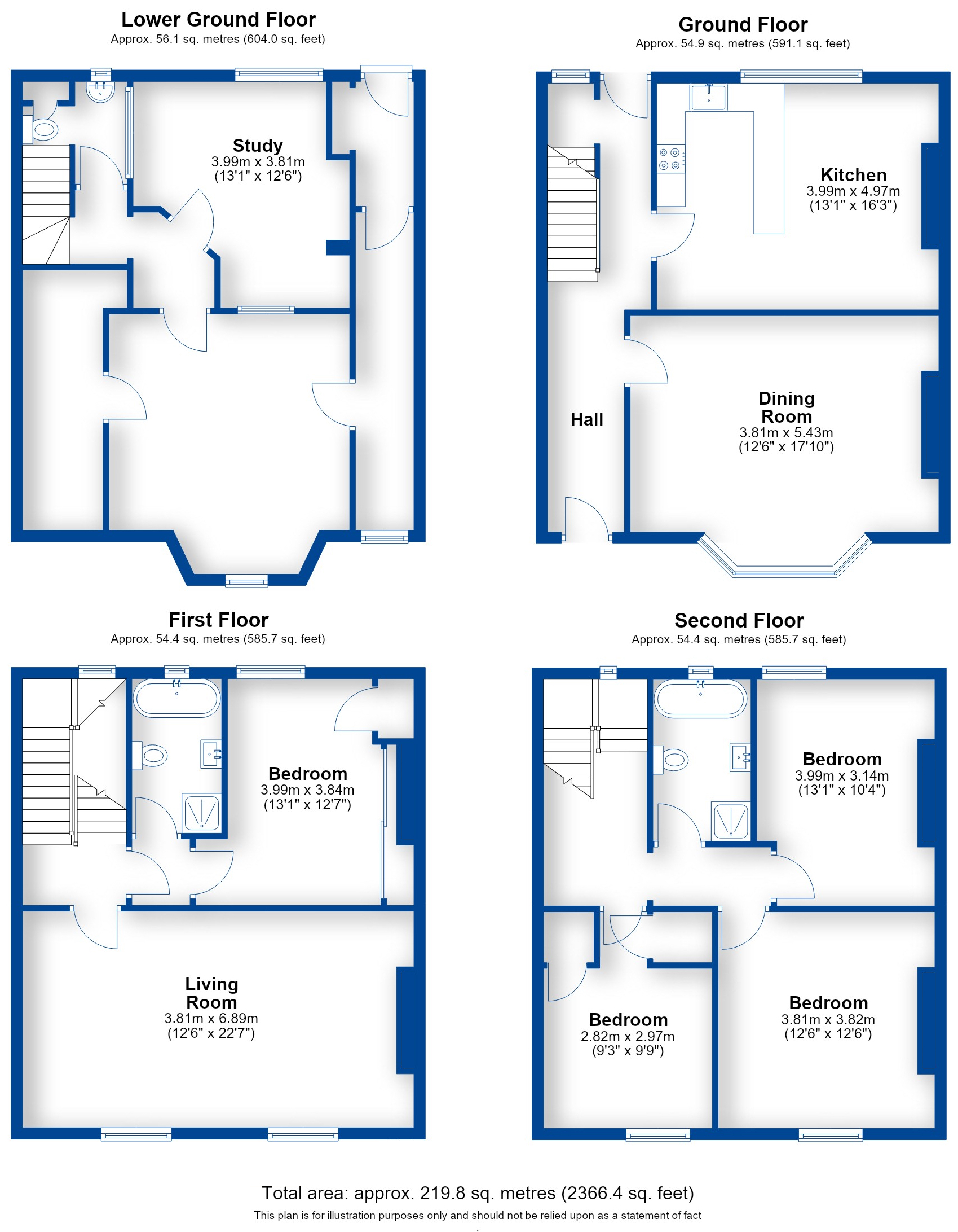 Floorplan, 4 bedroom terraced house for sale, Willes Road, Leamington Spa, CV32