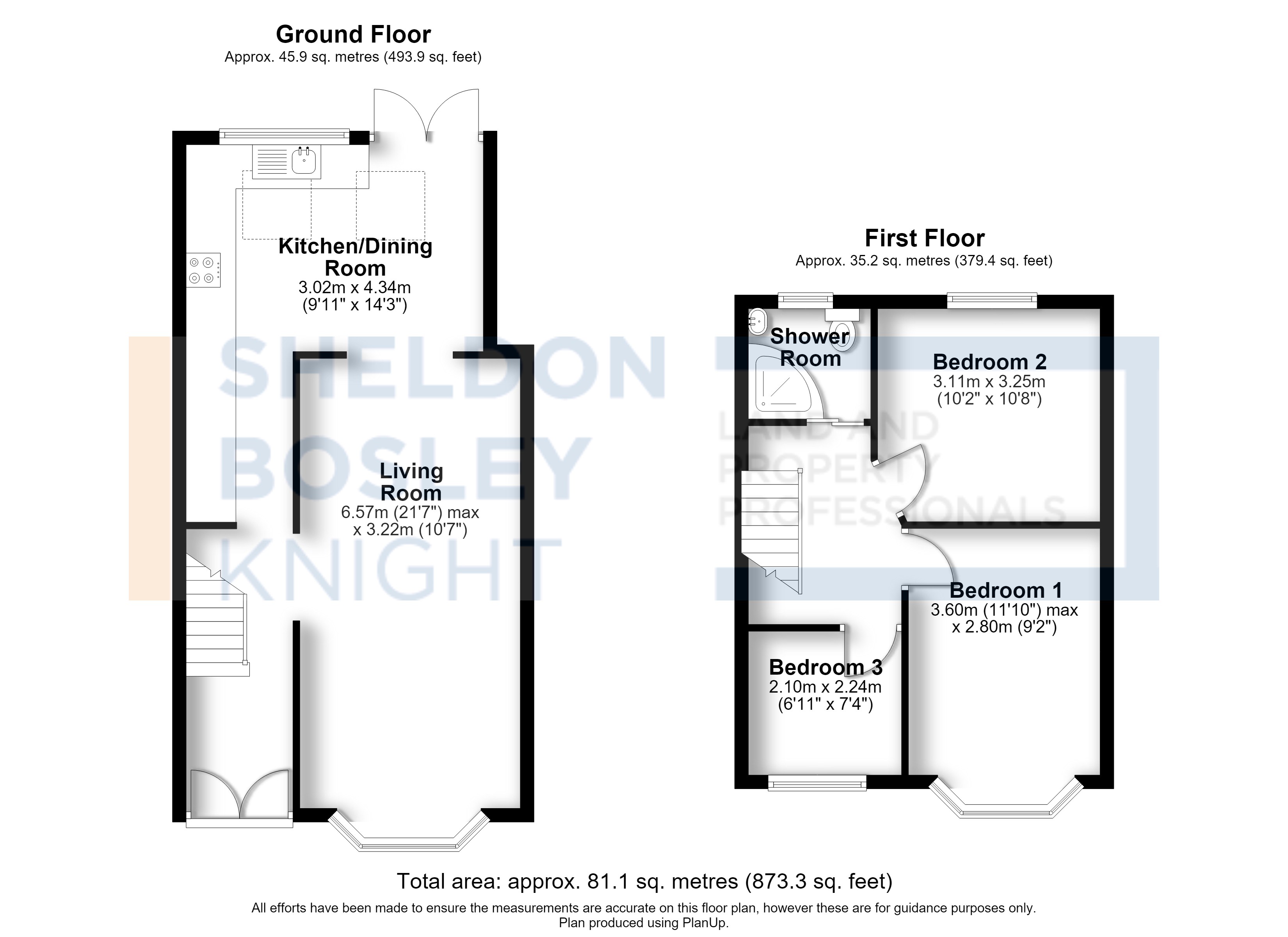 Floorplan, 3 bedroom terraced house for sale, Honiton Road, Coventry, CV2