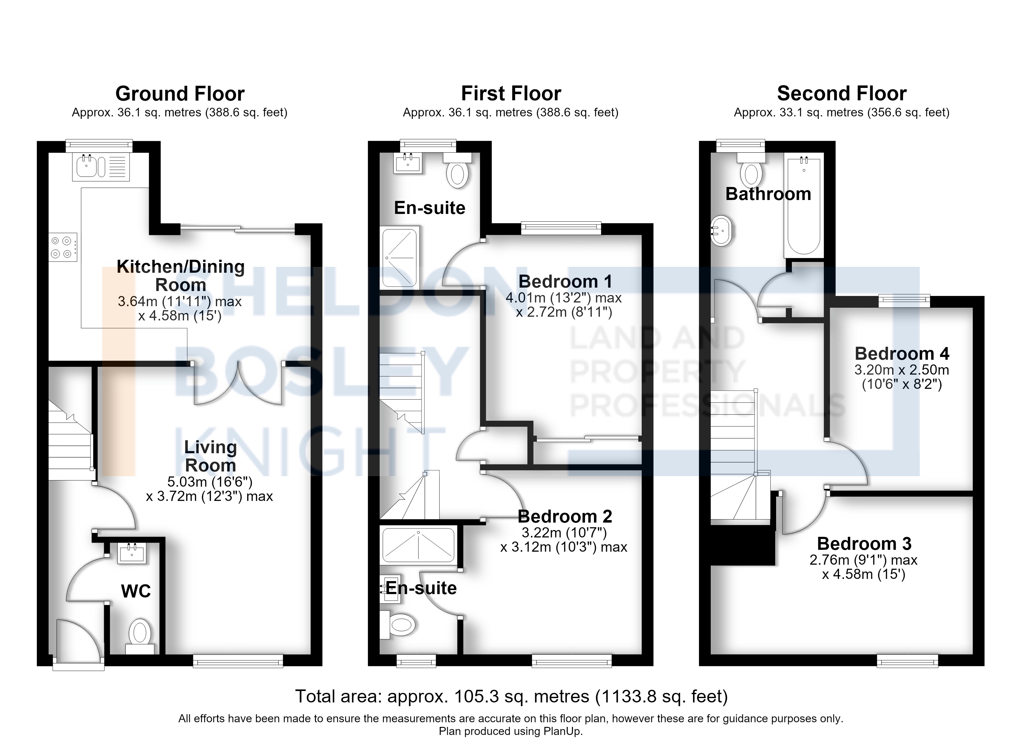 Floorplan, 4 bedroom terraced house for sale, Templar Drive, Nuneaton, CV10