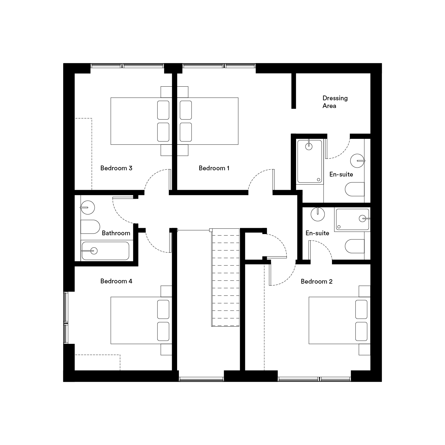 Floor plan, 4 bedroom detached house for sale, Plot 69, Epping, CM16