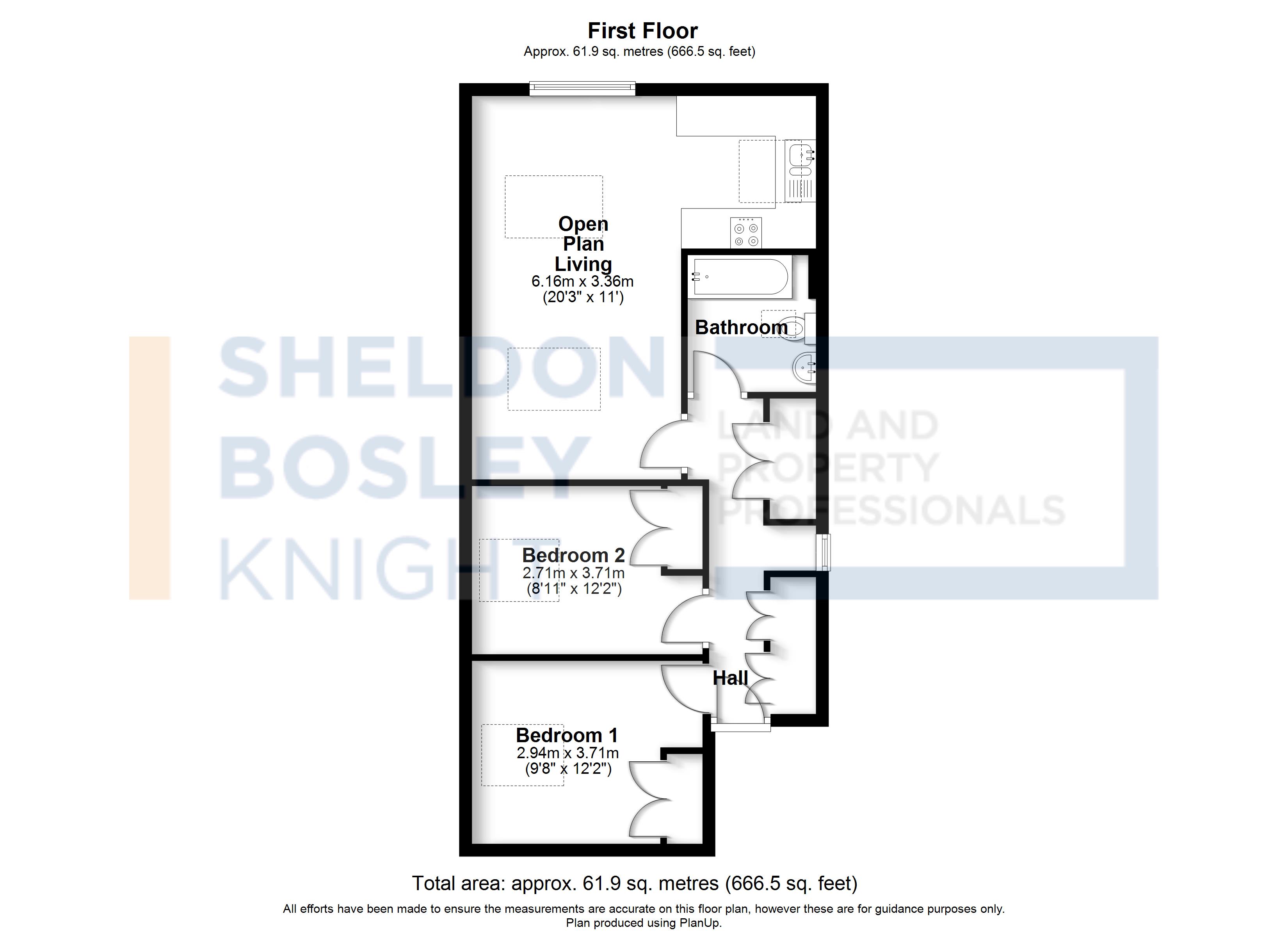 Floorplan, 2 bedroom flat for sale, The Old Post Office New Road, Moreton-In-Marsh, GL56