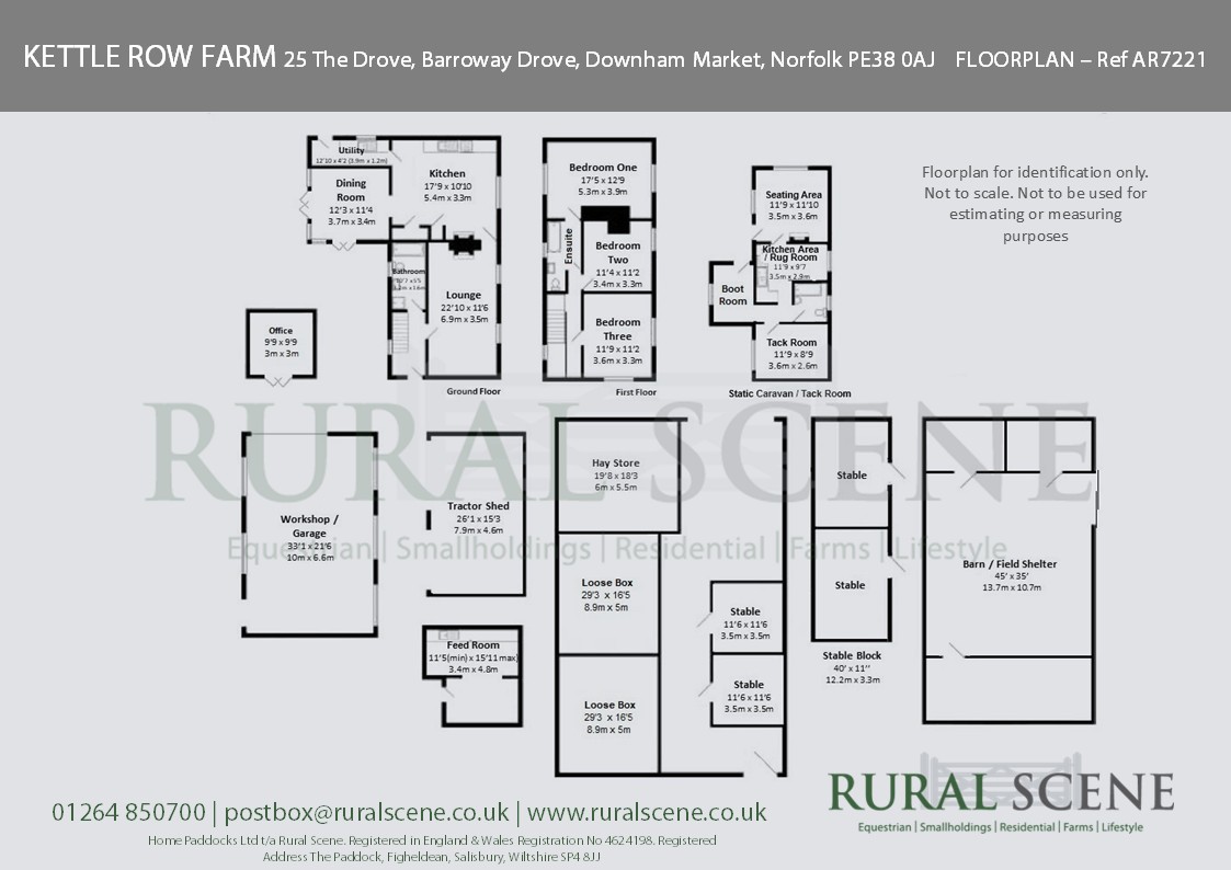 Floorplan, 3 bedroom detached house for sale, Kettle Row Farm, Norfolk, PE38