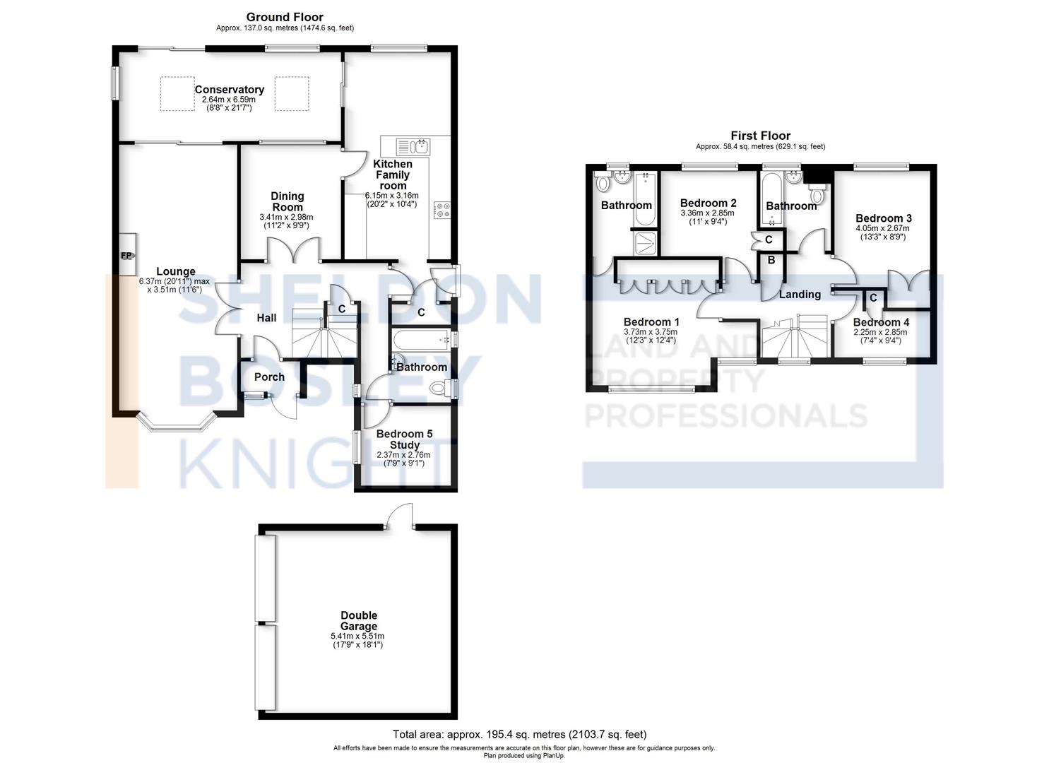 Floorplan, 4 bedroom detached house for sale, Hunter Rise, Pershore, WR10