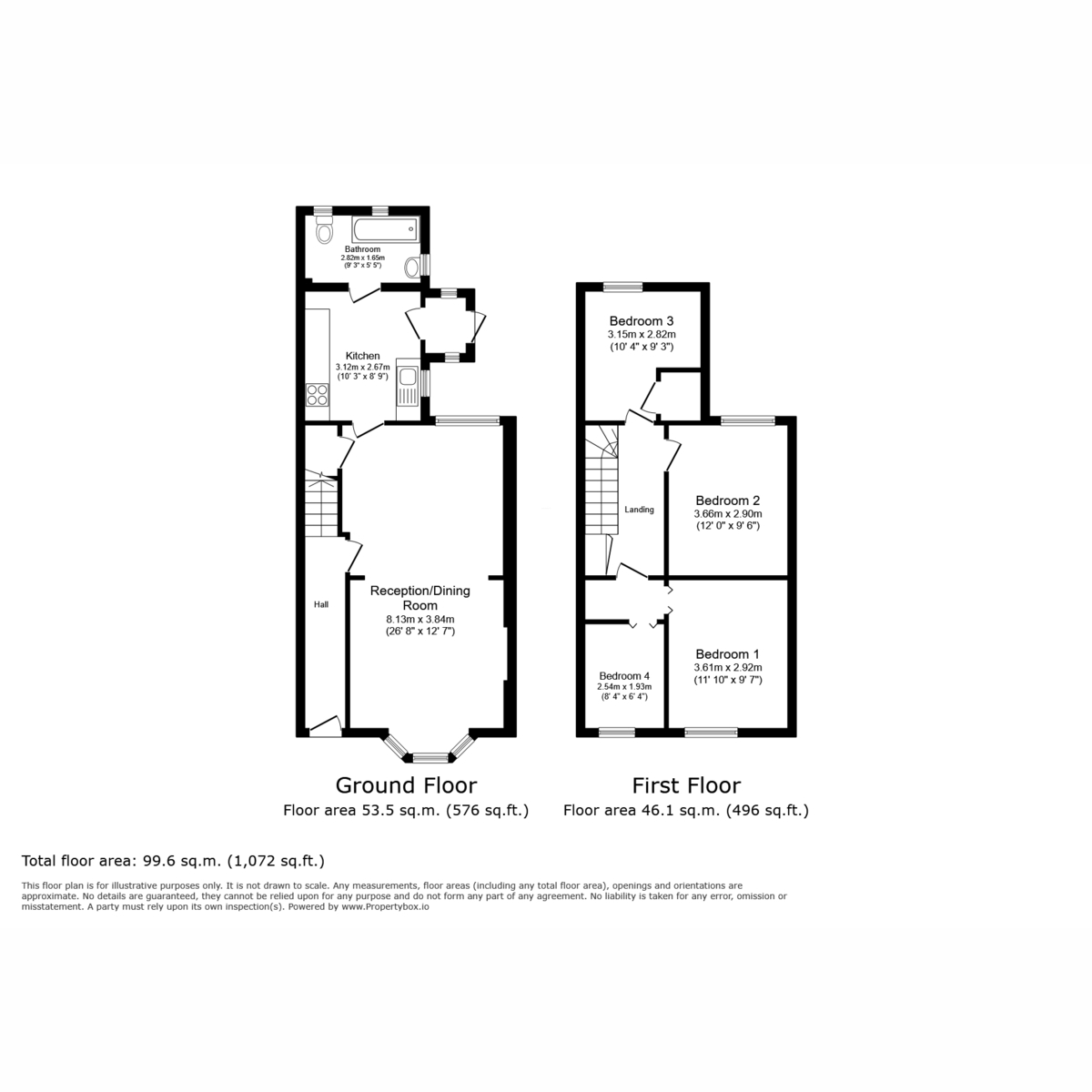 Floor plan, 3 bedroom for sale, Old Winton Road, Andover, SP10