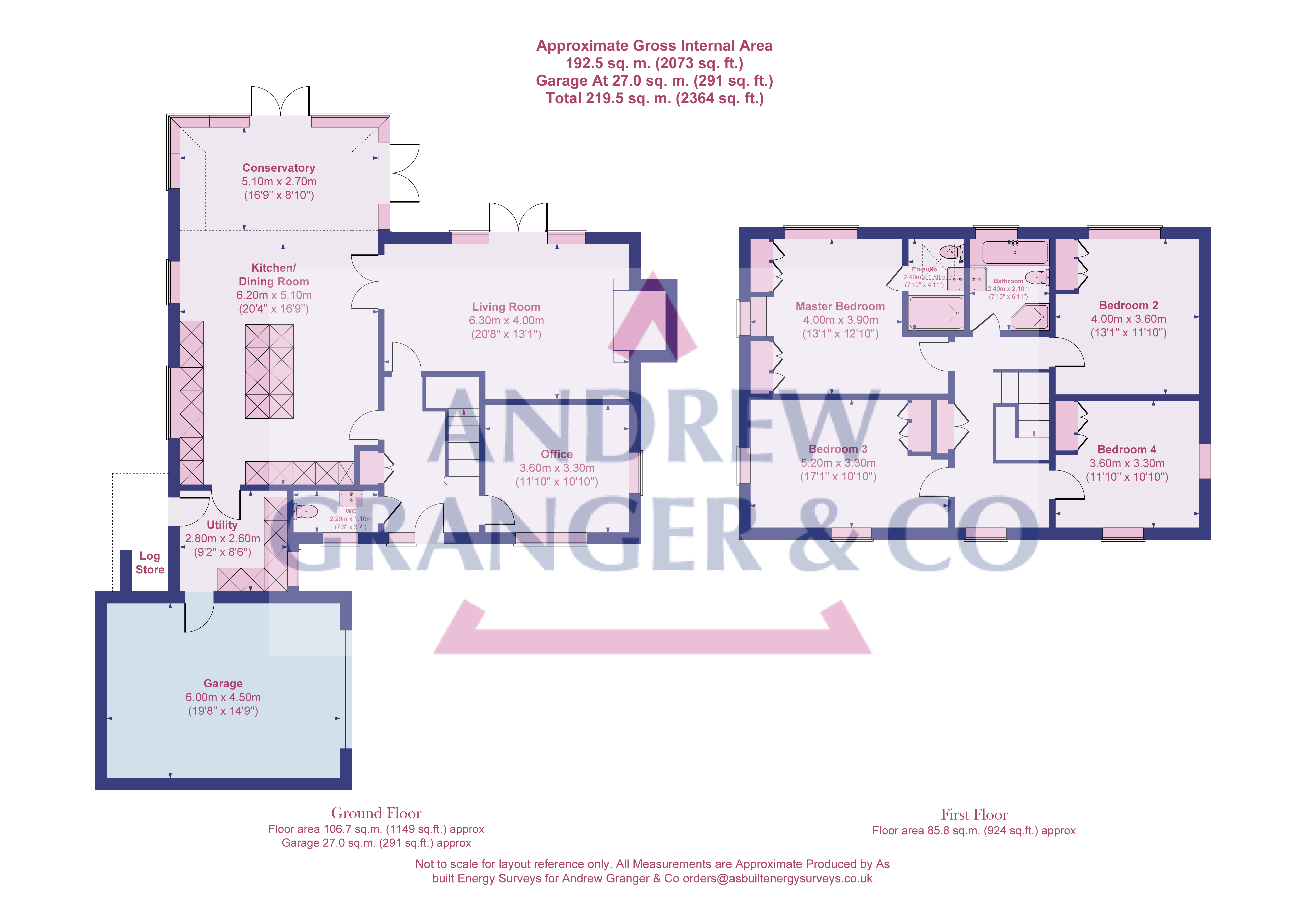 Floorplan, 4 bedroom detached house for sale, New House, Croxton Kerrial, NG32