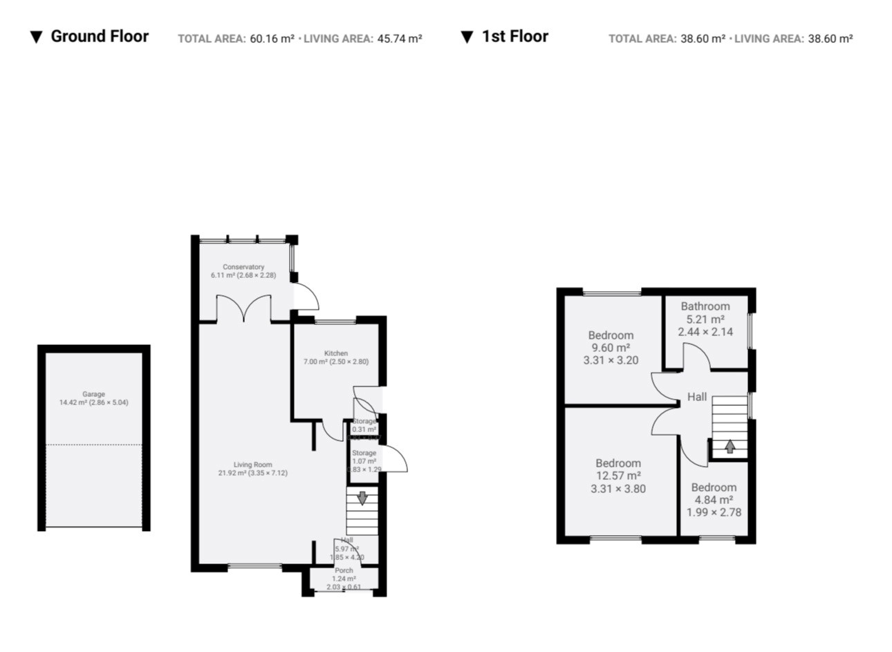 Floor plan, 3 bedroom semi detached house for sale, Sutherland Avenue, Coventry, CV5