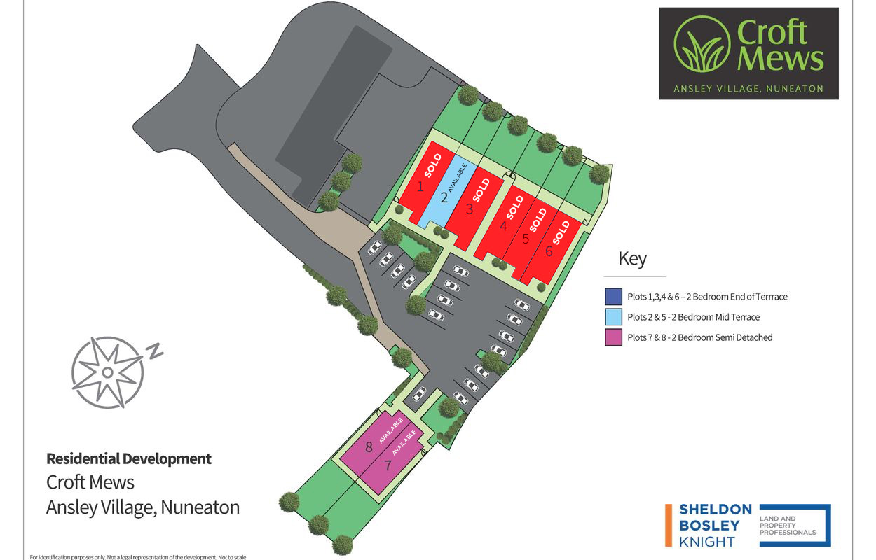 Floorplan, 2 bedroom mid-terraced house for sale, Heather Norgrove Place, Nuneaton, CV10