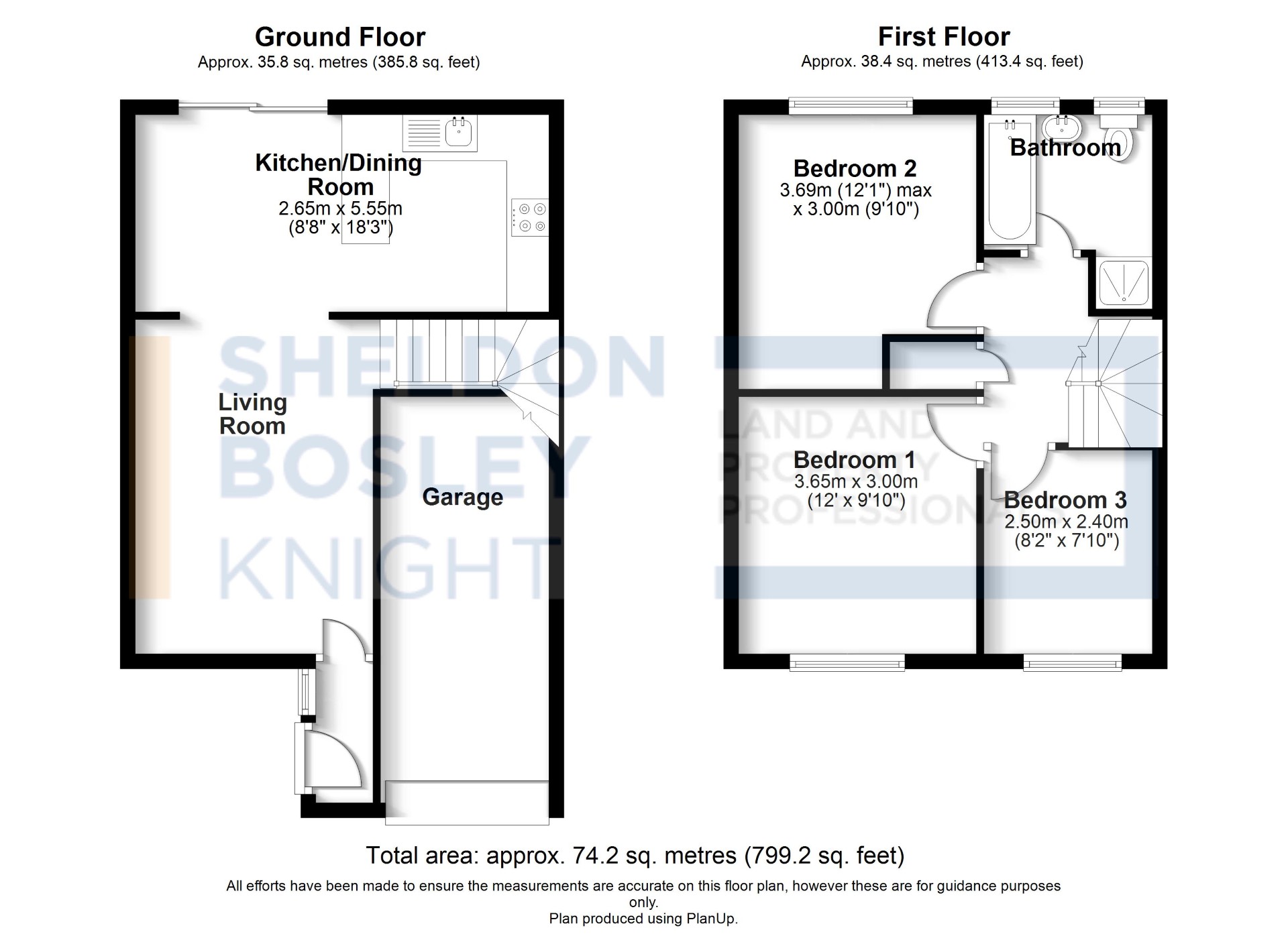 Floorplan, 3 bedroom mid-terraced house for sale, Stoneywood Road, Coventry, CV2