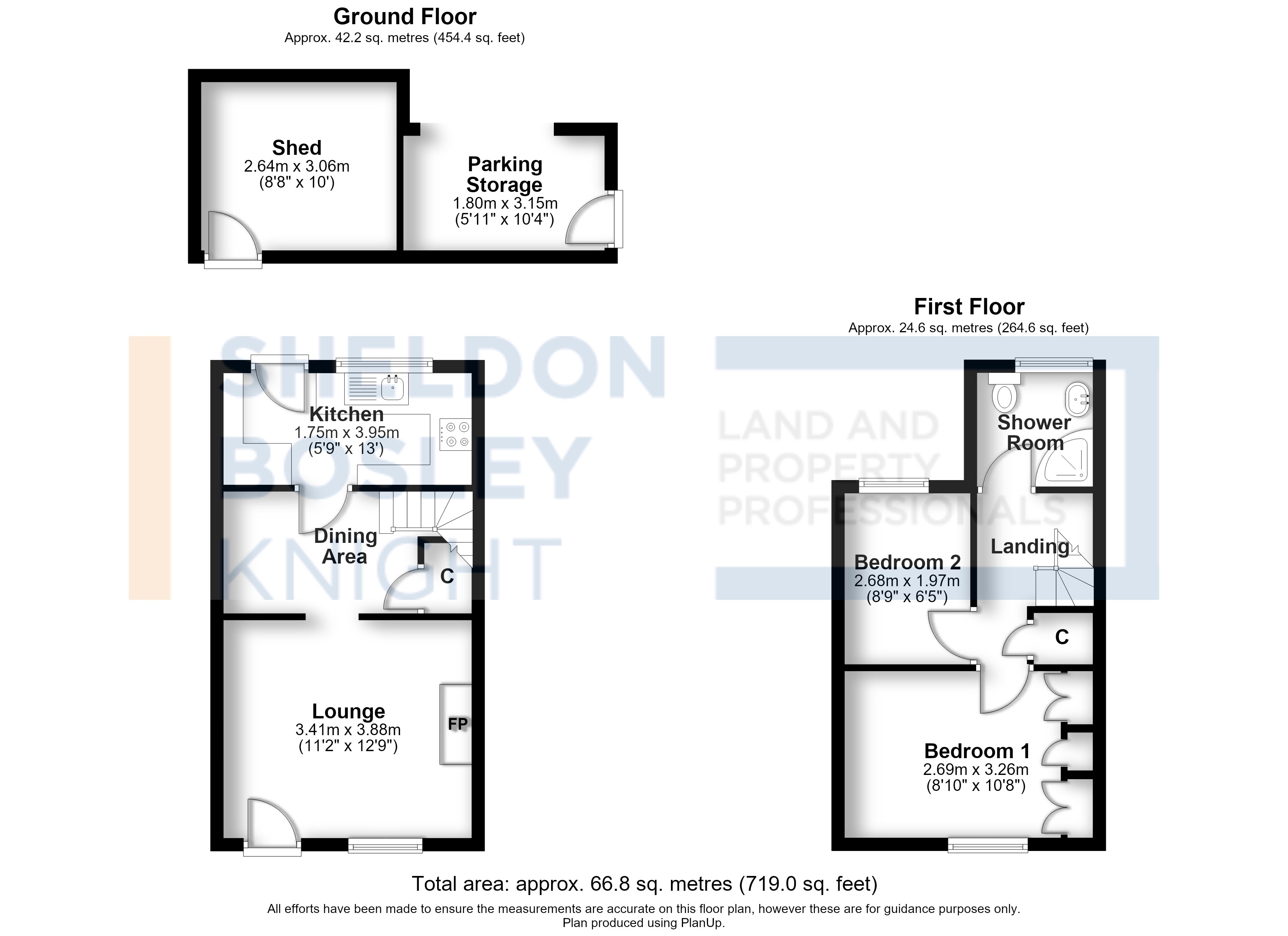 Floor plan, 2 bedroom terraced house for sale, Alderminster, Stratford-Upon-Avon, CV37