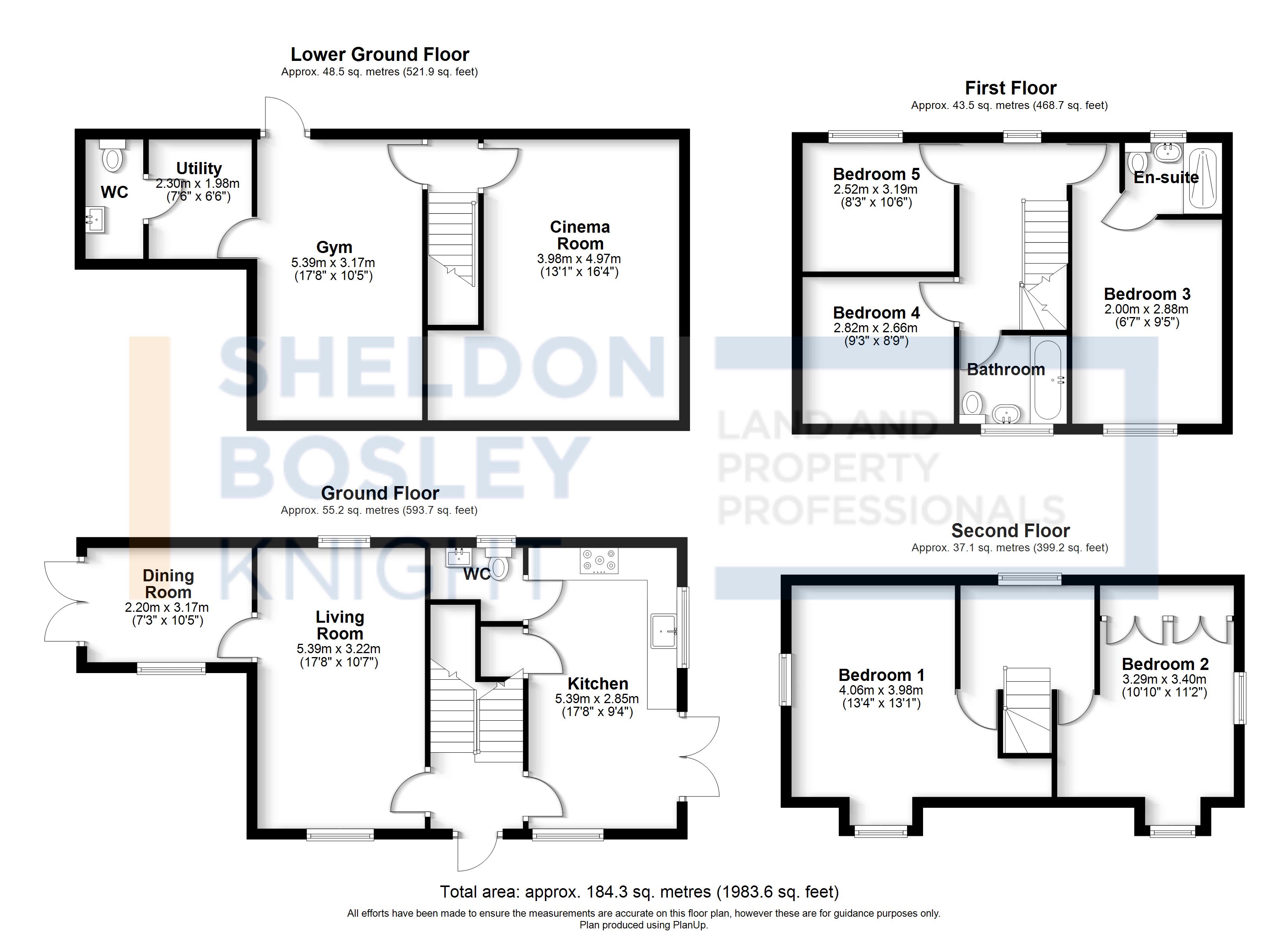 Floorplan, 5 bedroom detached house for sale, School Road, Bedworth, CV12