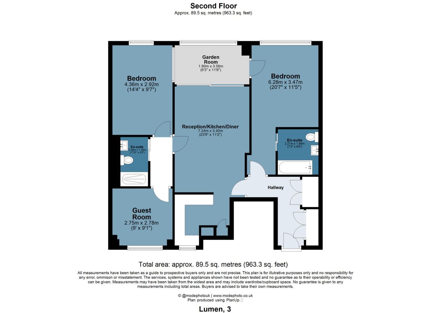 Floor plan, 2 bedroom apartment for sale, Beachy Road, London, E3