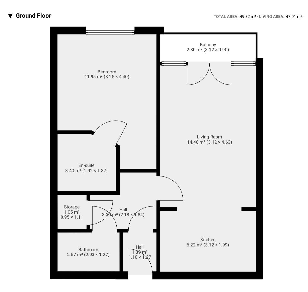 Floor plan, 1 bedroom flat for sale, Triumph House Manor House Drive, Coventry, CV1