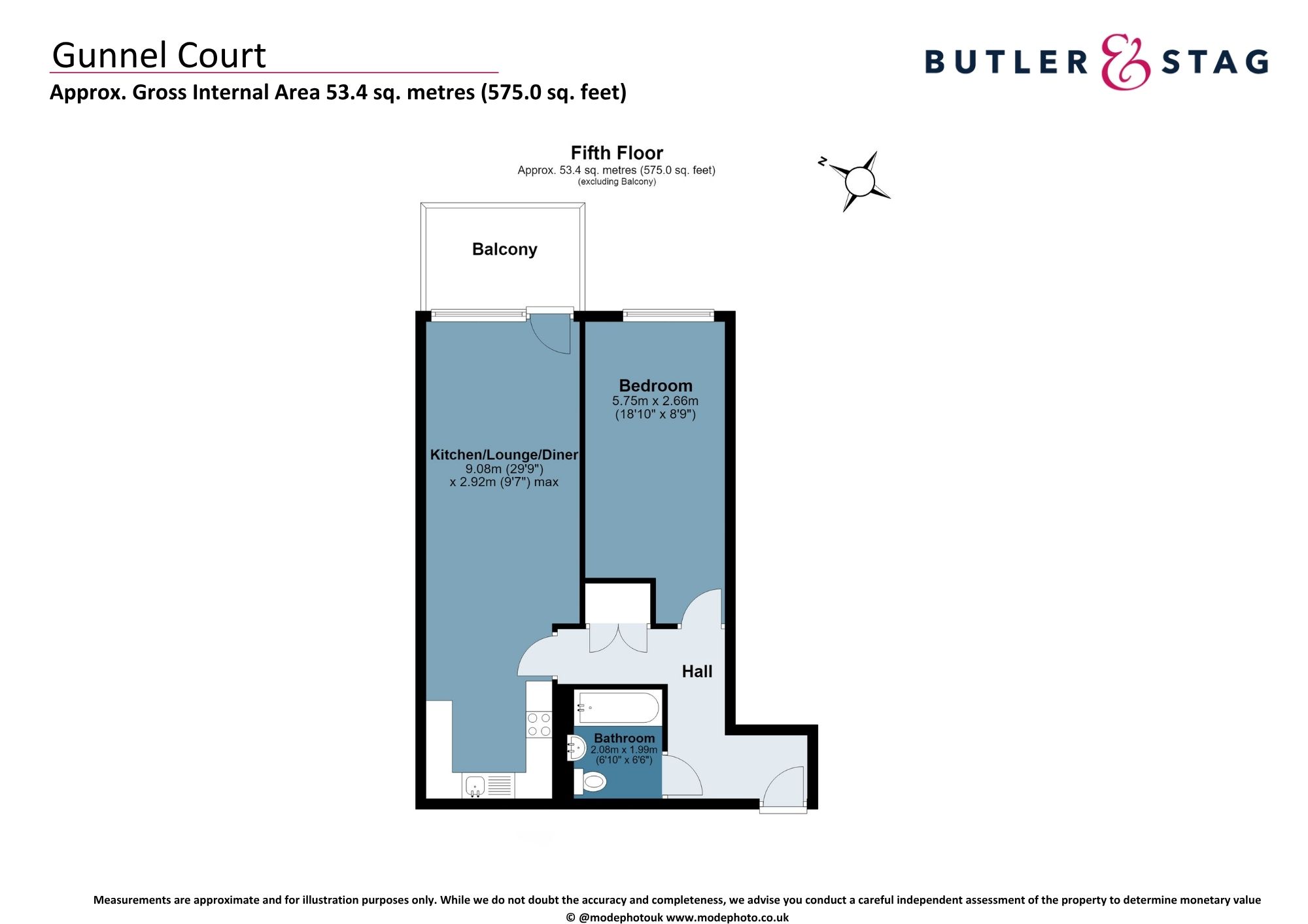 Floor plan, 1 bedroom apartment for sale, Gunnel Court, London, E3