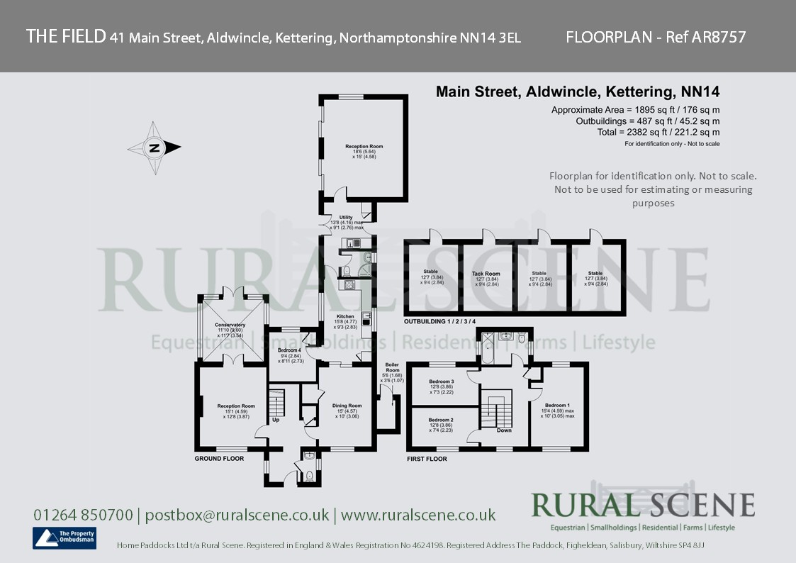 Floorplan, 4 bedroom detached house for sale, The Field, Kettering, NN14