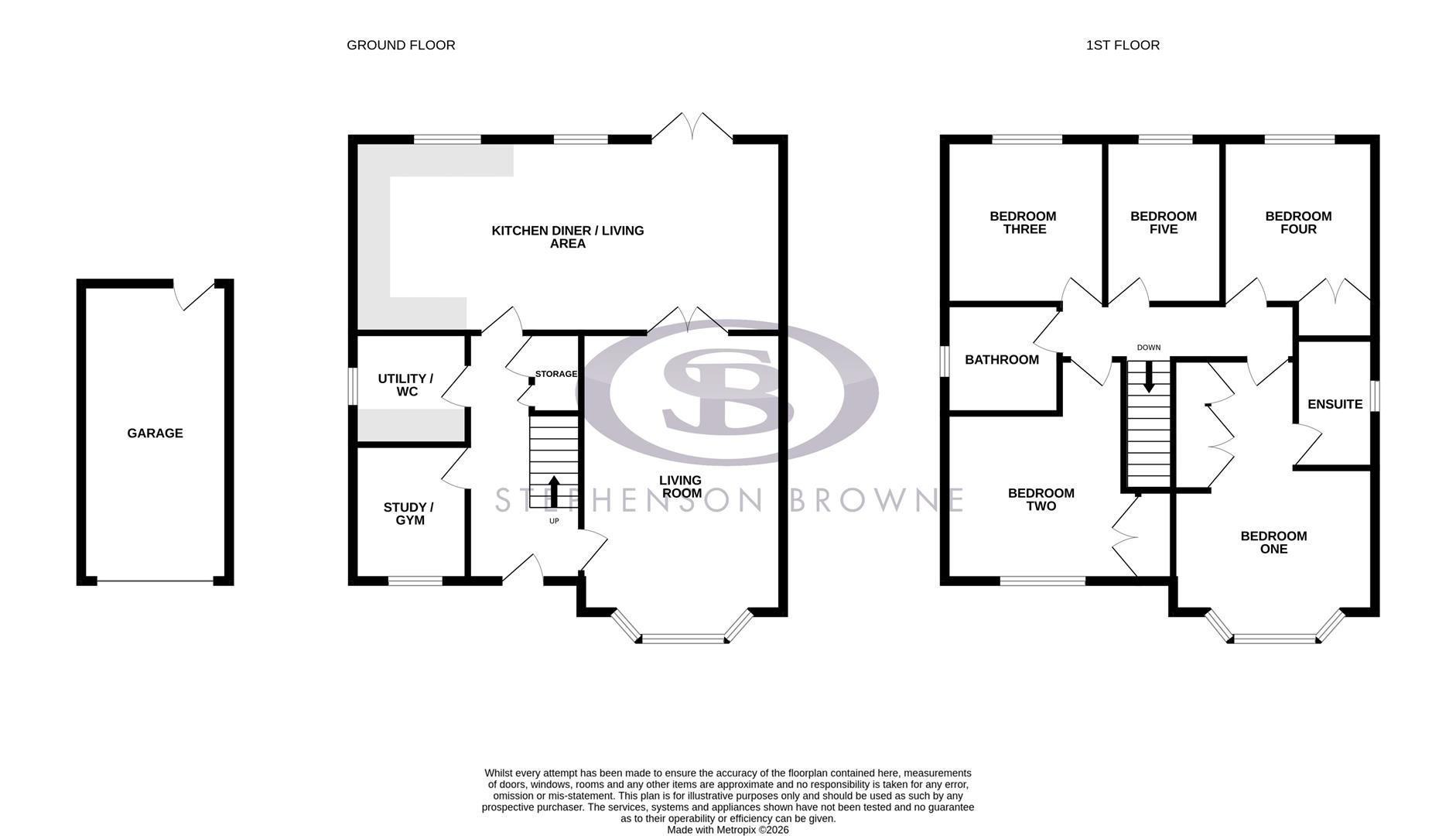 Floor plan, 5 bedroom house for sale, Leaman Road, Crewe, CW1