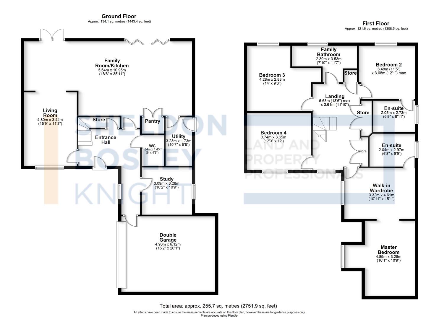Floorplan, 4 bedroom detached house for sale, Plot 3 The Meadows, Nuneaton, CV10