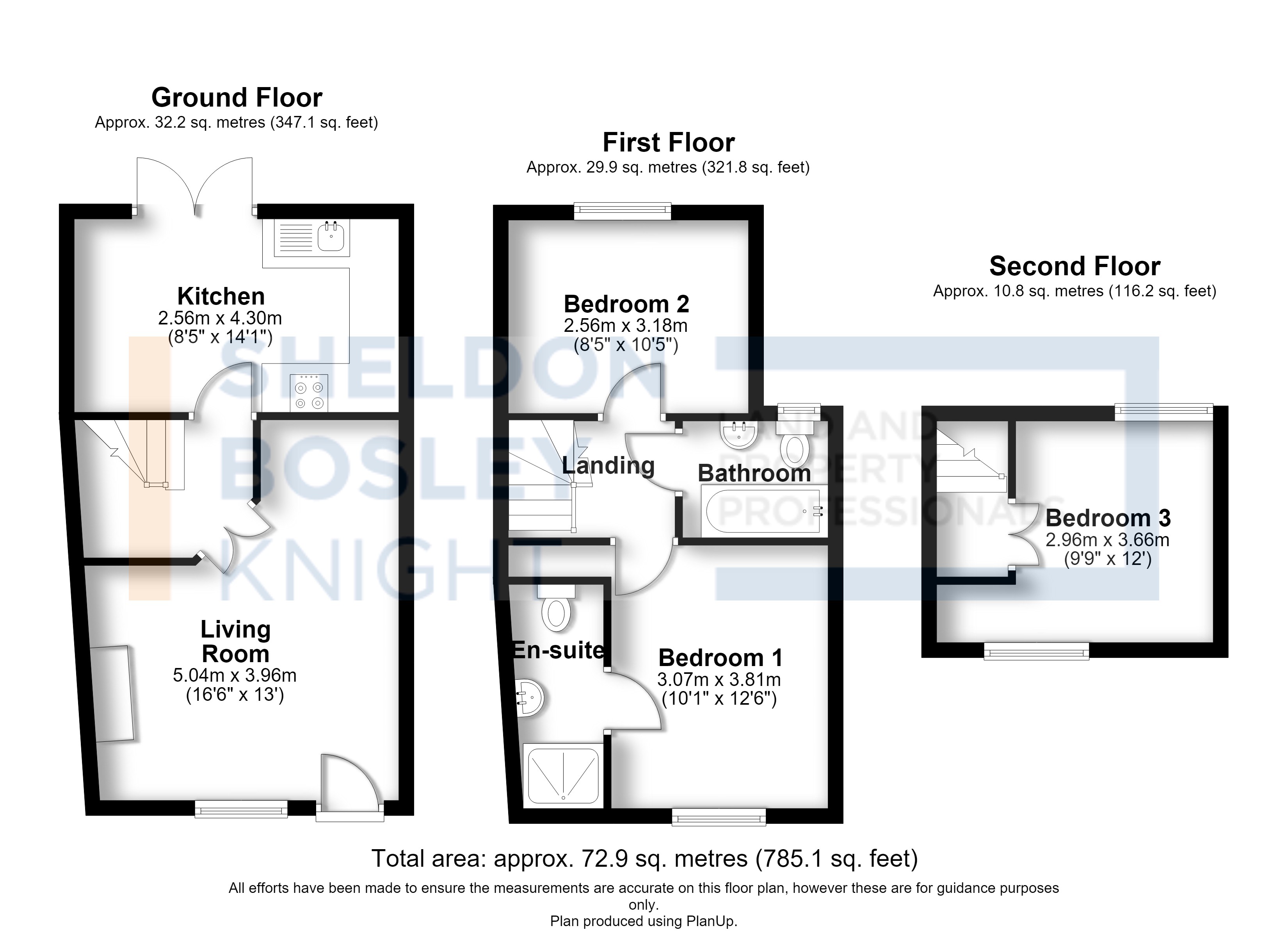 Floorplan, 3 bedroom end of terrace house for sale, Telegraph Street, Shipston-On-Stour, CV36