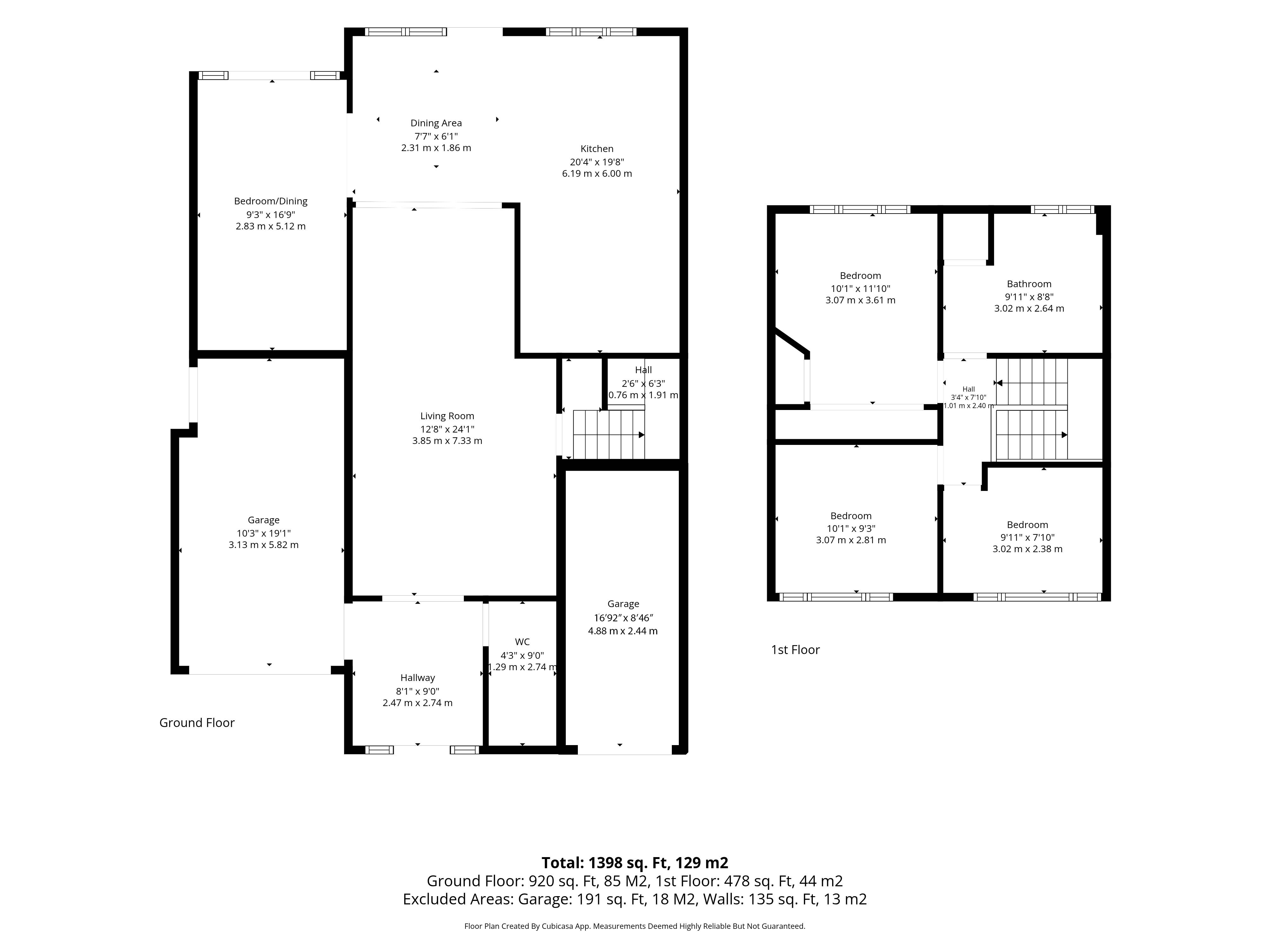 Floor plan, 3 bedroom semi detached house for sale, Kenilworth Road, Coventry, CV7