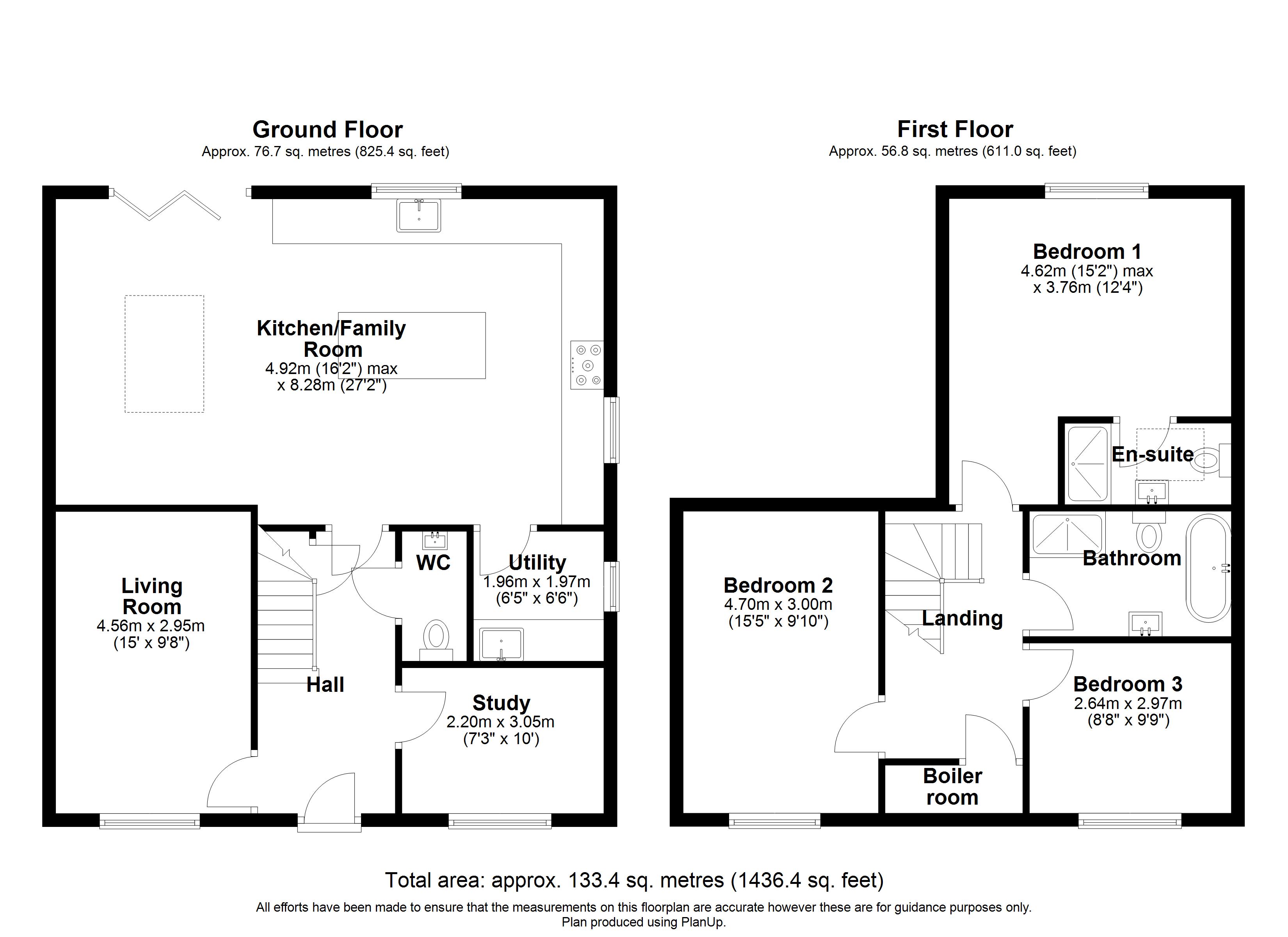 Floorplan, 3 bedroom detached house for sale, Hoggs Norton, Atherstone, CV9