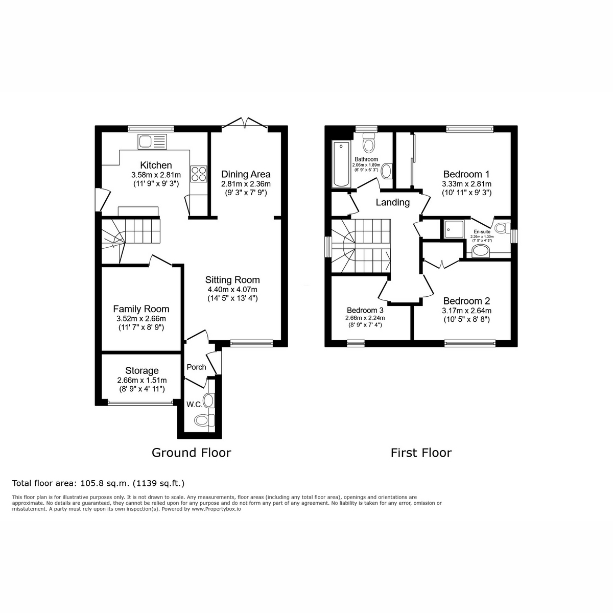 Floor plan, 3 bedroom for sale, Burnhams Close, Andover, SP10