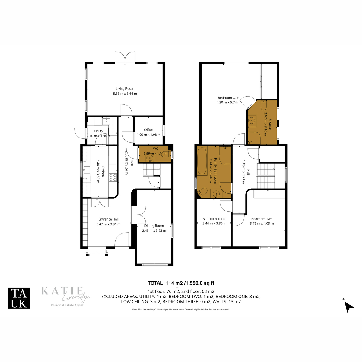 Floorplan, 3 bedroom for sale, Eastgate, Deeping St. James, PE6