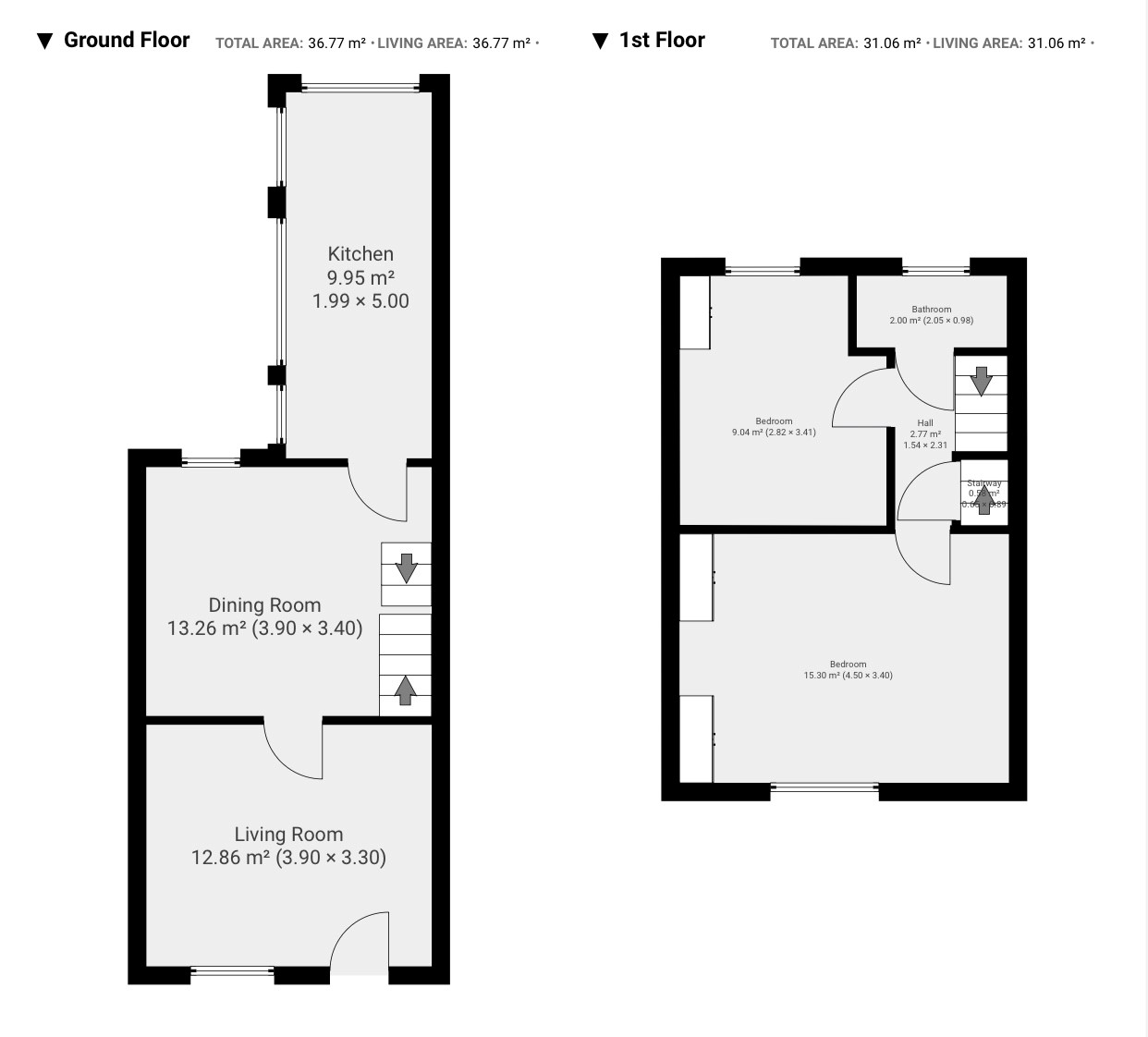Floor plan, 3 bedroom mid-terraced house for sale, Mount Street, Coventry, CV5