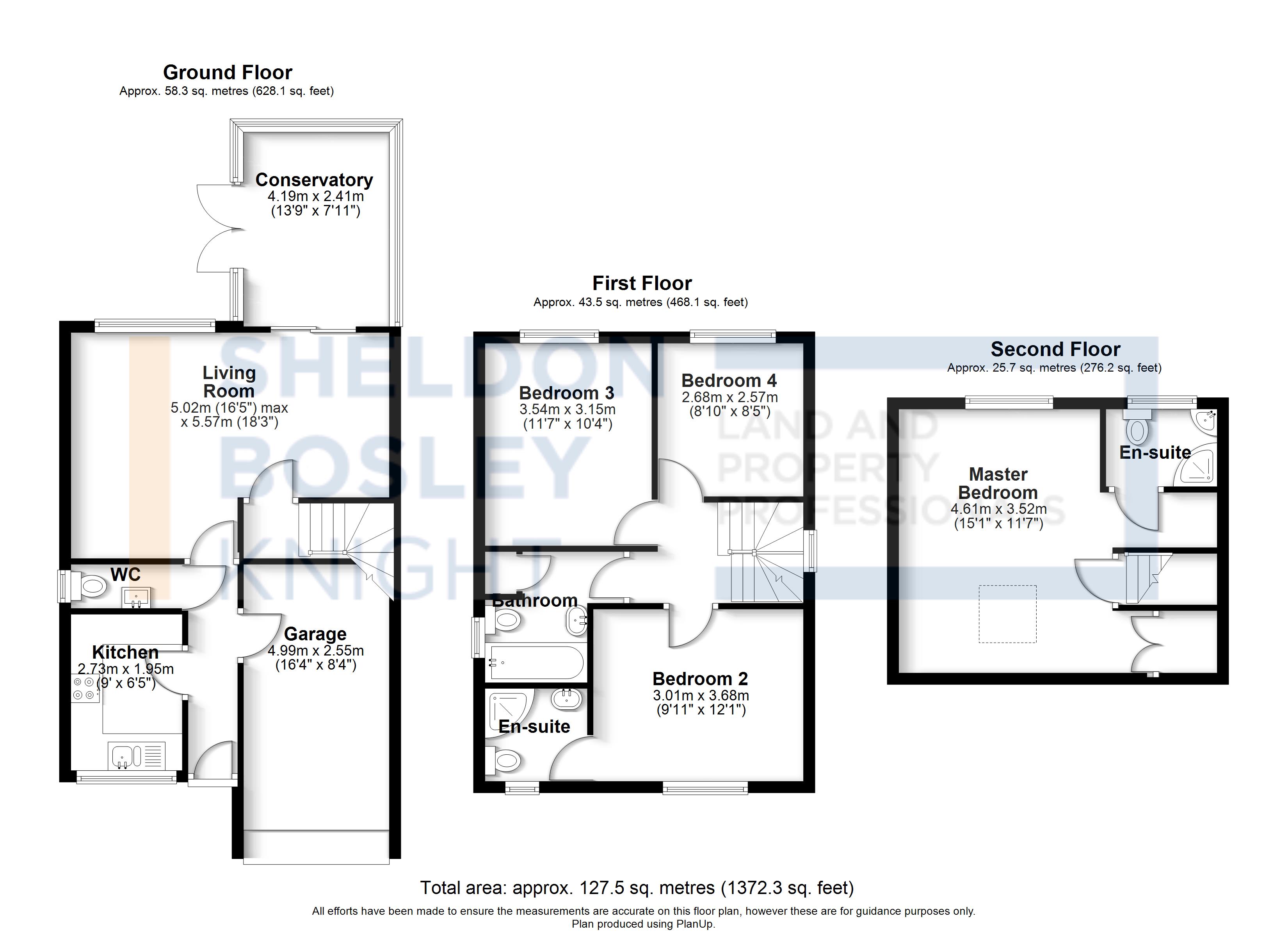 Floorplan, 4 bedroom detached house for sale, Pebblebrook Way, Bedworth, CV12
