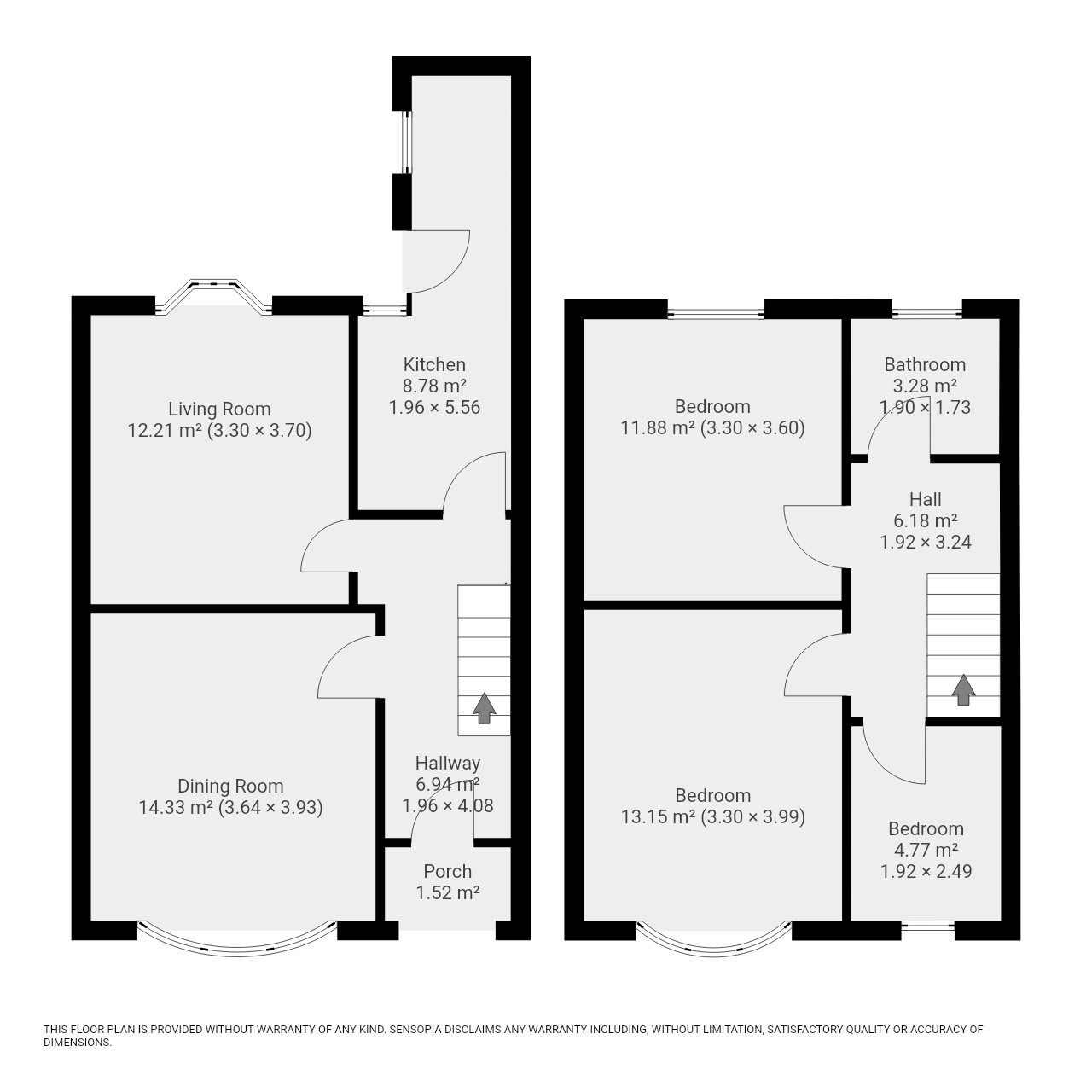 Floorplan, 3 bedroom terraced house for sale, Holyhead Road, Coventry, CV5