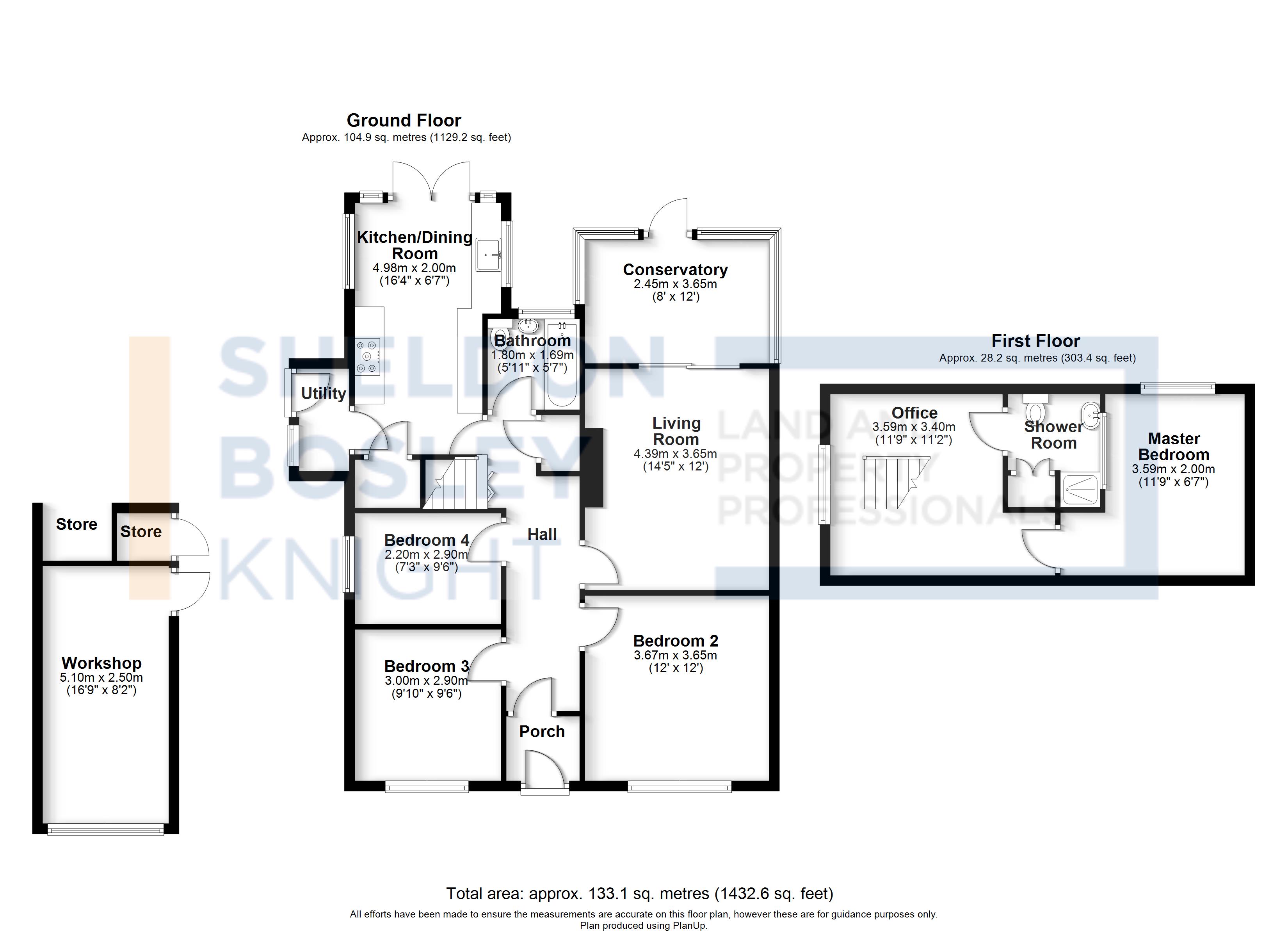 Floorplan, 4 bedroom bungalow for sale, Windmill Road, Coventry, CV7