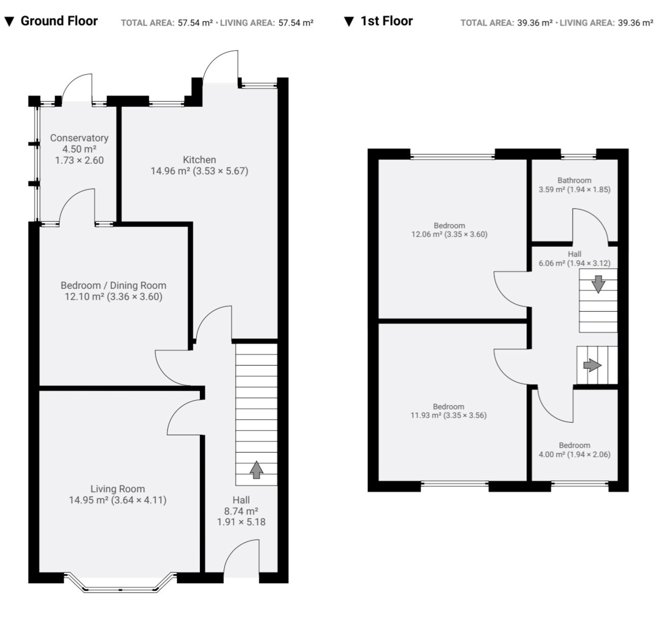 Floor plan, 4 bedroom mid-terraced house for sale, Abercorn Road, Coventry, CV5