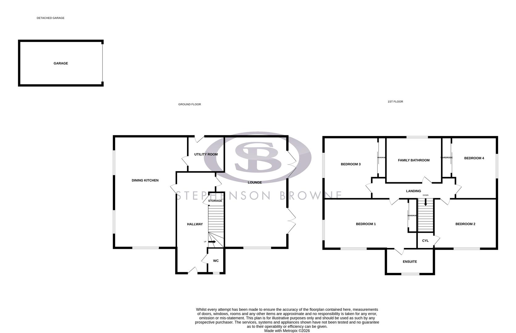 Floor plan, 4 bedroom house for sale, Burnet Place, Congleton, CW12