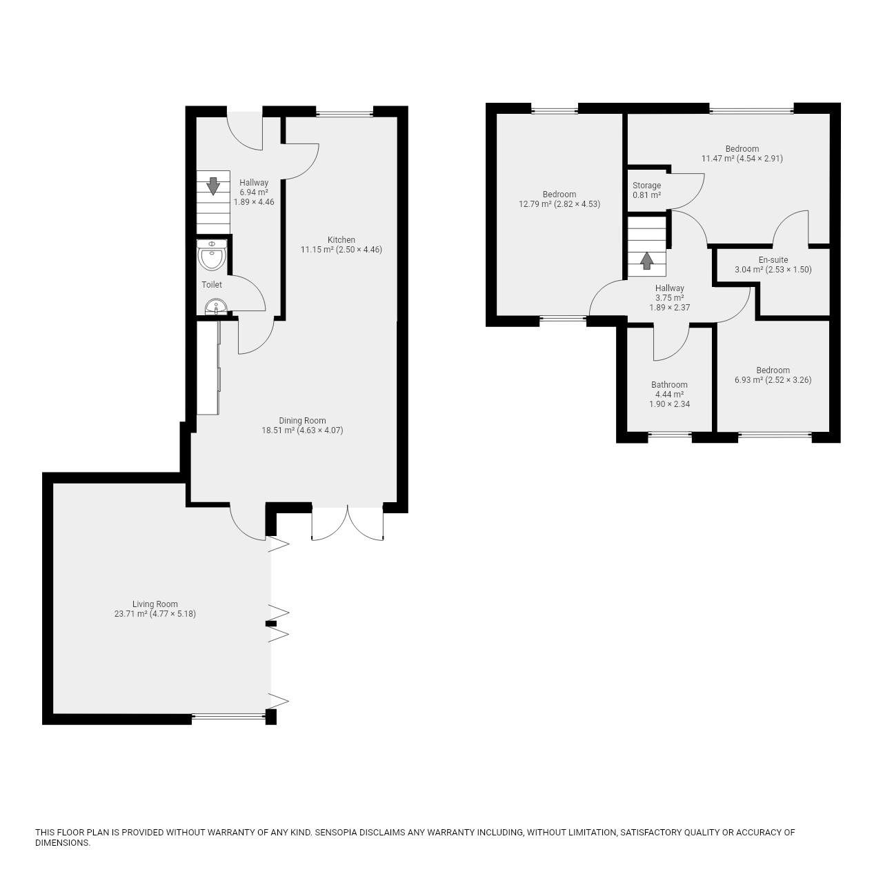 Floor plan, 3 bedroom terraced house for sale, Grovefield Crescent, Coventry, CV7