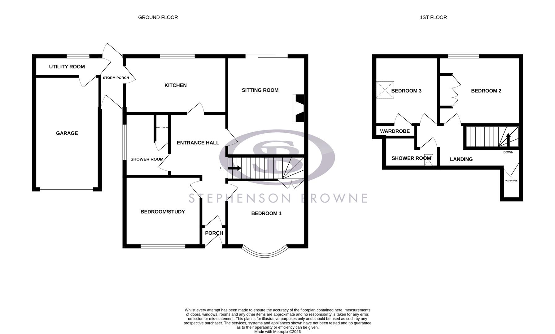 Floor plan, 3 bedroom other for sale, Dimsdale Parade West, Newcastle, ST5