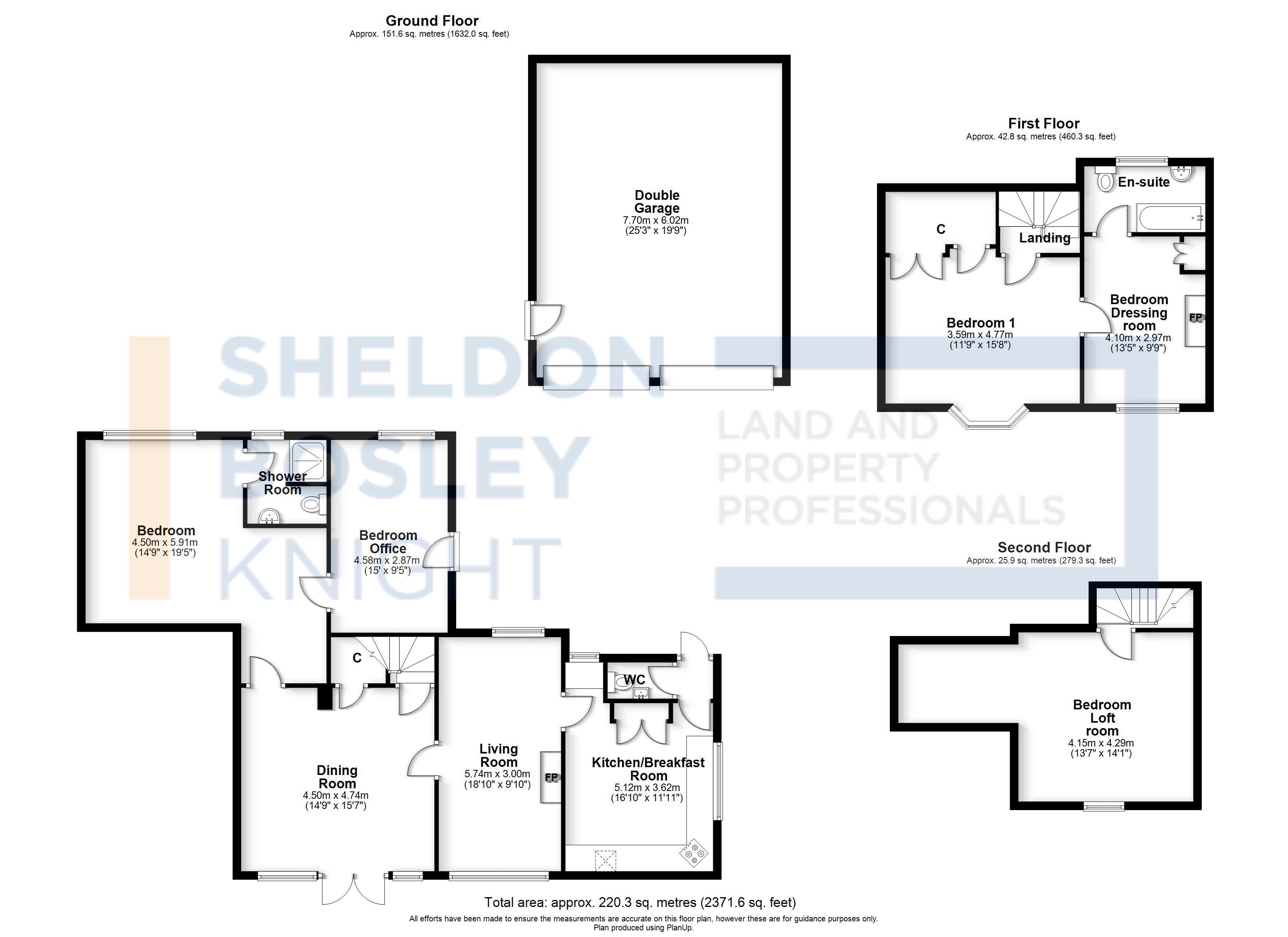 Floorplan, 5 bedroom semi detached house for sale, High Street, Evesham, WR11