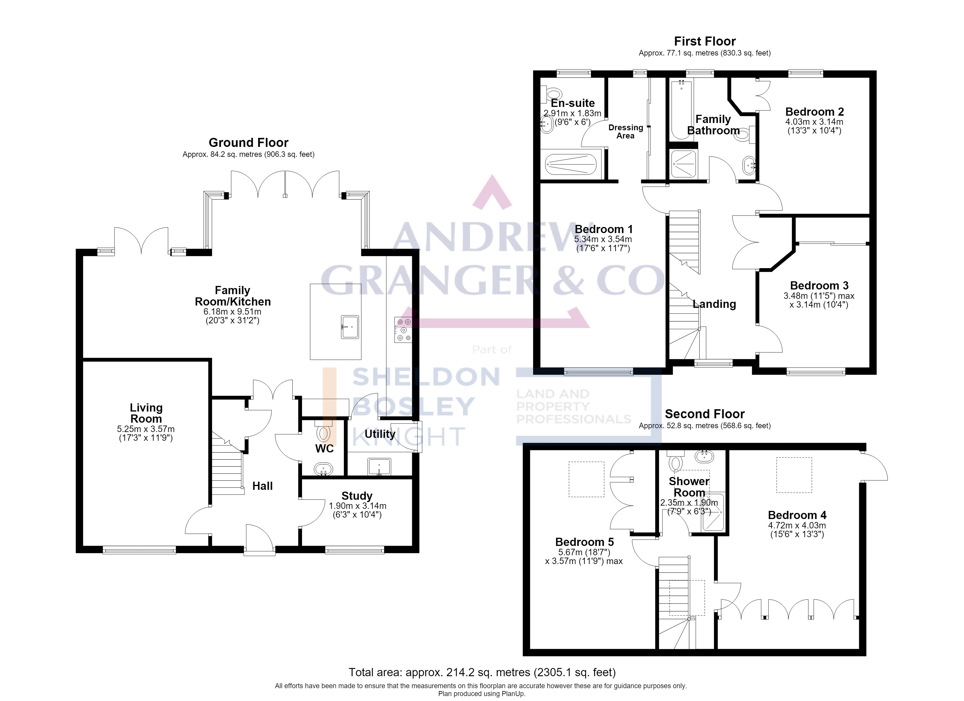 Floorplan, 5 bedroom detached house for sale, Furrow Way, Leicester, LE8