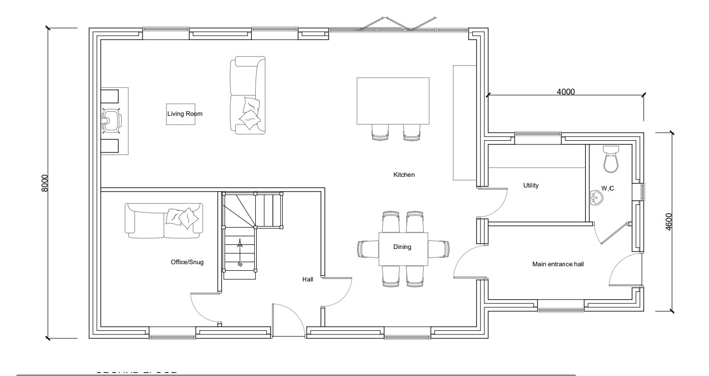 Floorplan, 3 bedroom plot for sale, Building Plot North of School Lane, Croxton Kerrial, NG32