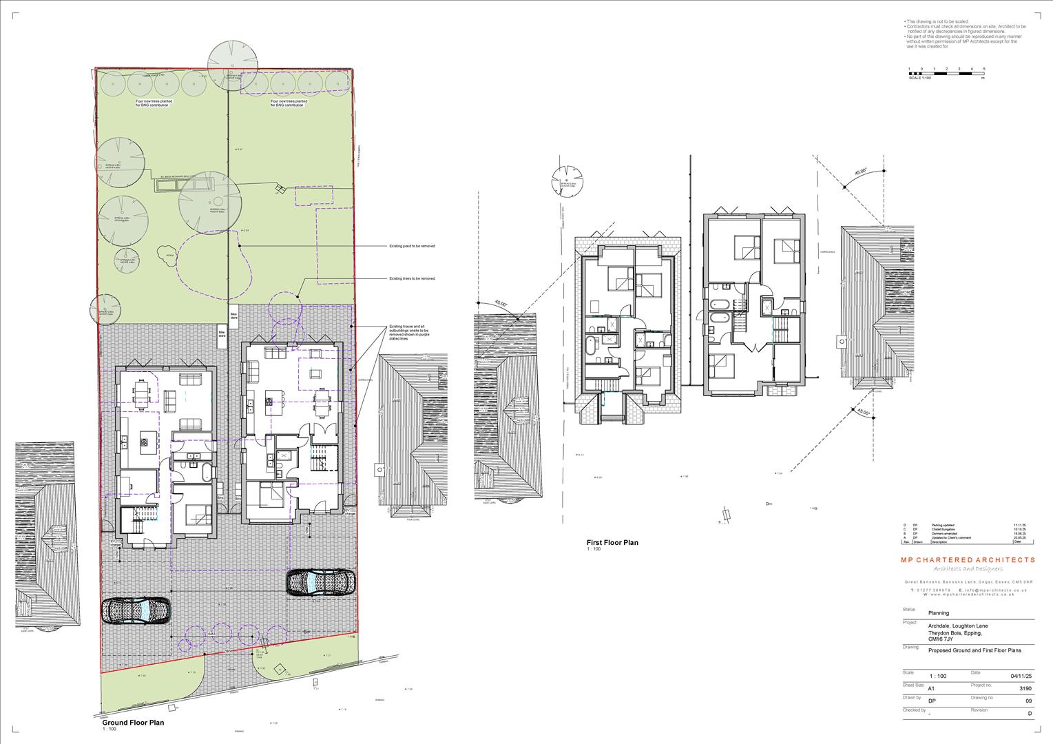 Floor plan, 4 bedroom land (residential) for sale, Archdale Loughton Lane, Epping, CM16