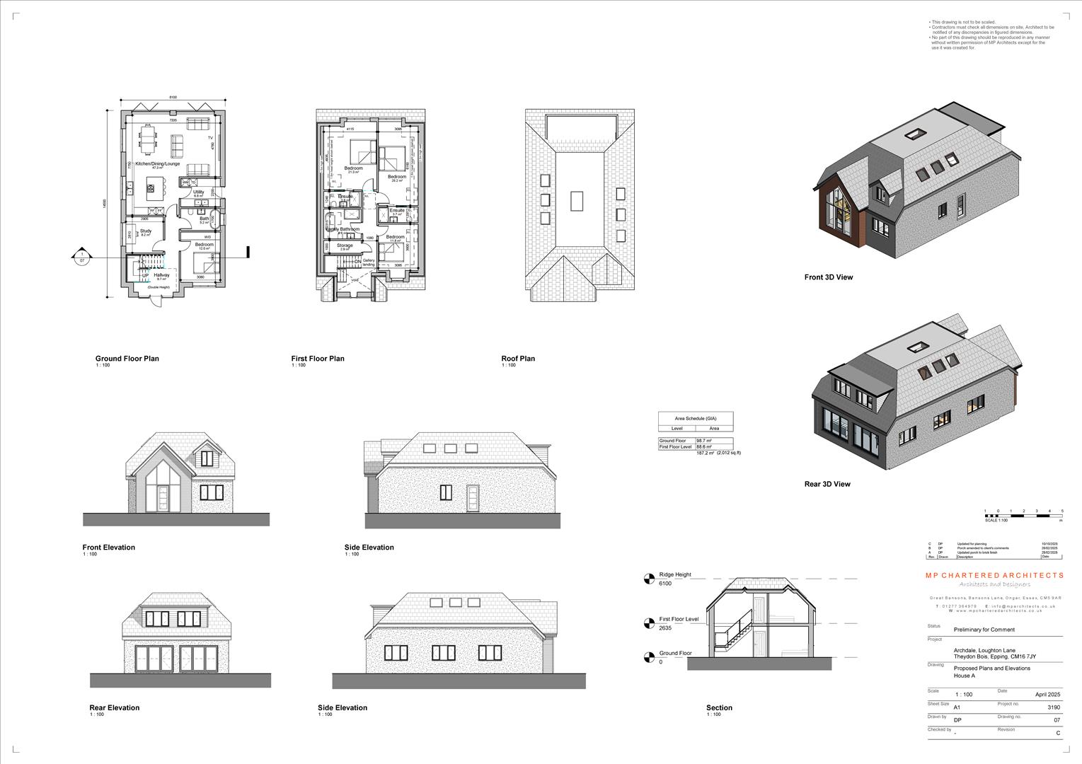 Floor plan, 4 bedroom land for sale, Archdales, Epping, CM16