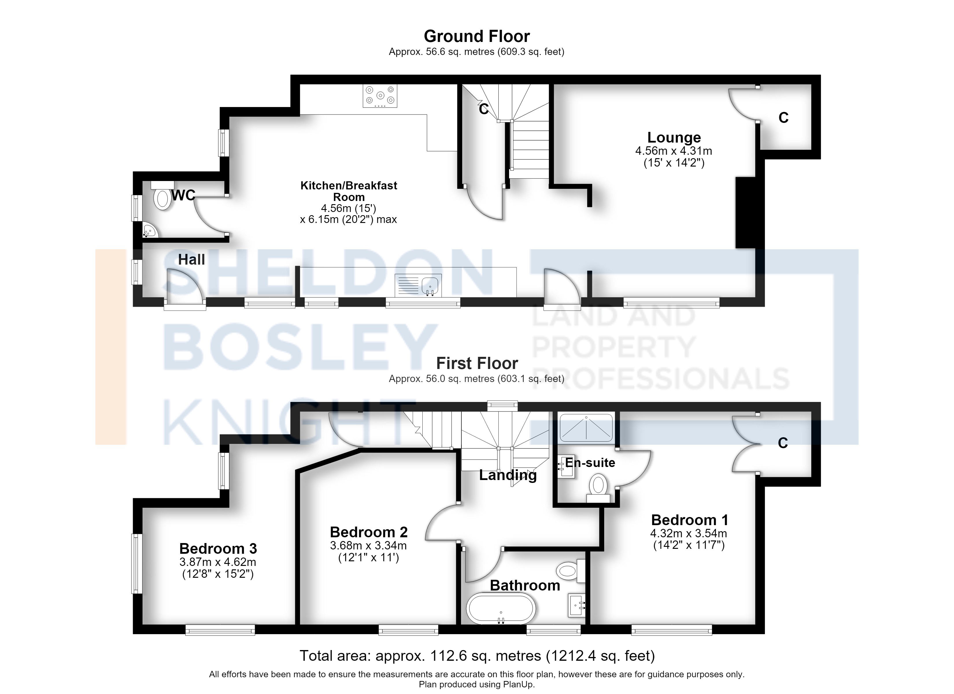 Floorplan, 3 bedroom semi detached house for sale, Woodbine Cottage Bakers Lane, Banbury, OX15