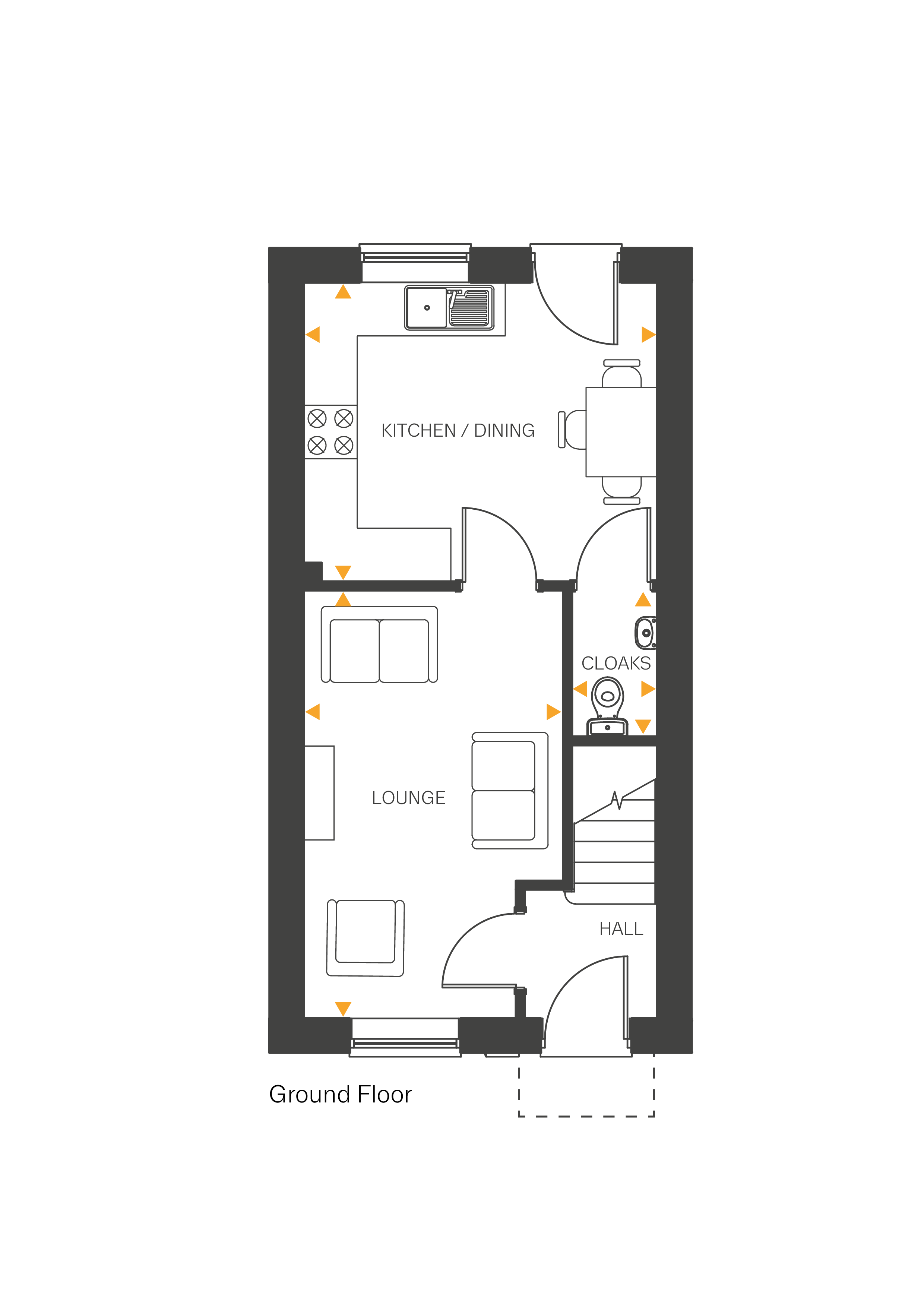 Floorplan, 4 bedroom detached house for sale, Plot 51 (THE WITHAM), Coventry, CV4