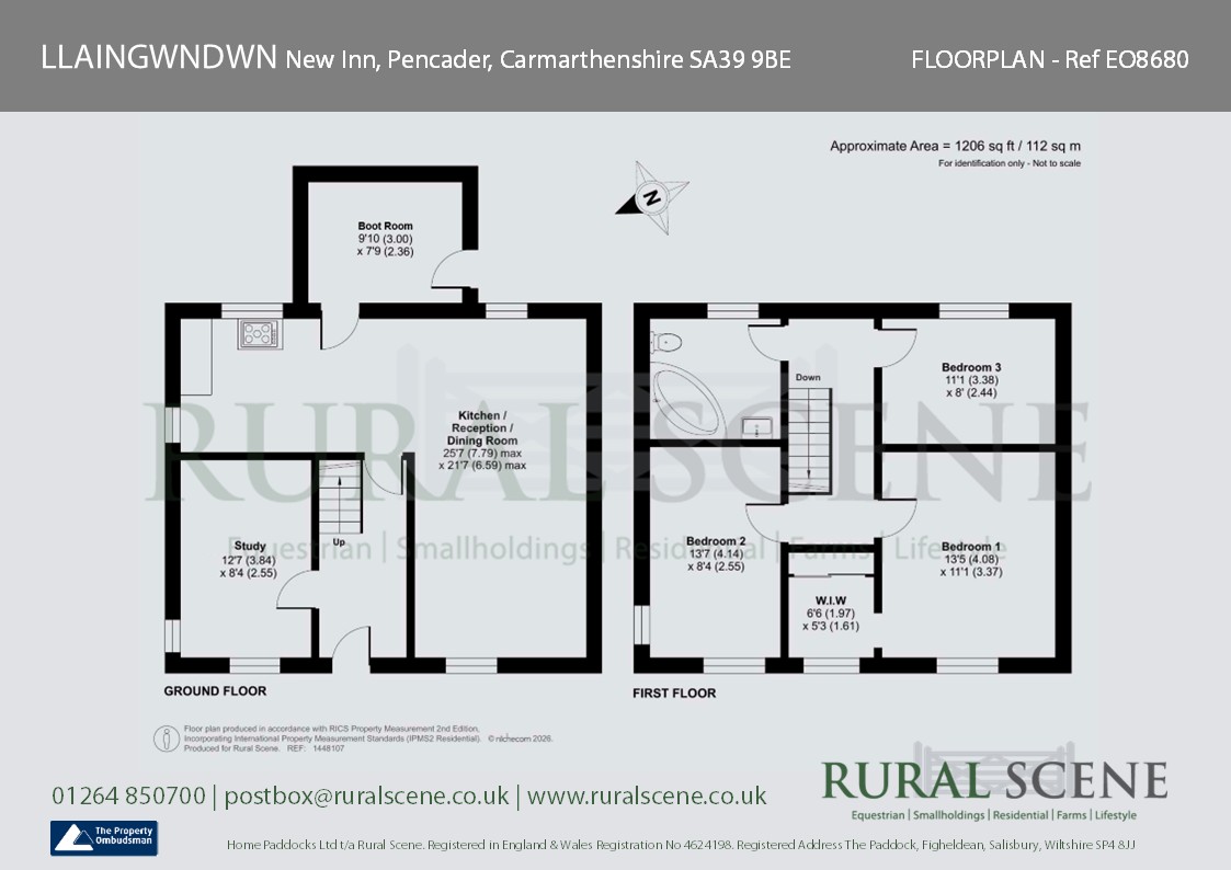 Floorplan, 3 bedroom detached house for sale, Llangwndwn, Pencader, SA39