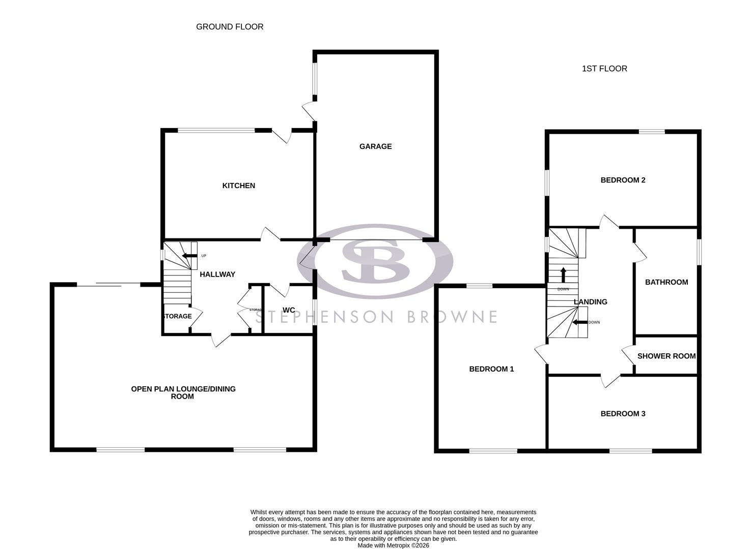 Floor plan, 3 bedroom house for sale, Boundary Lane, Congleton, CW12
