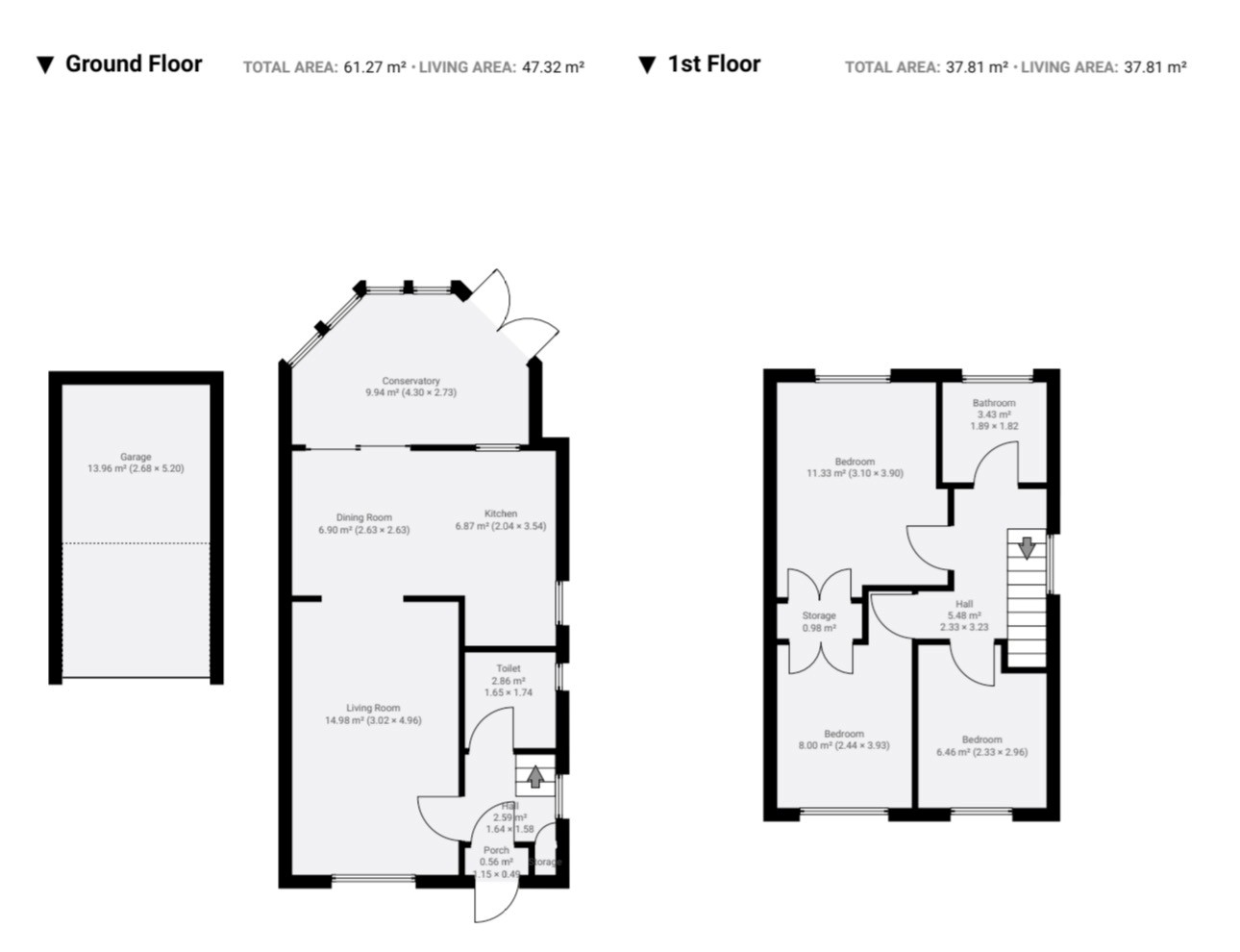 Floor plan, 3 bedroom semi detached house for sale, Brinklow Road, Coventry, CV3