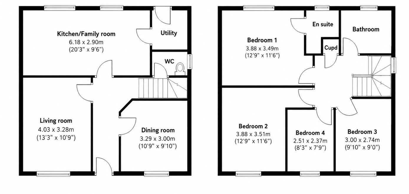 Floor plan, 4 bedroom detached house for sale, Stoneyford Road, Swadlincote, DE12