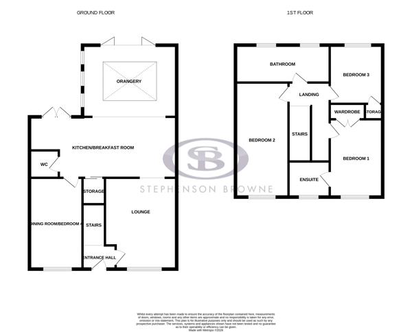 Floor plan, 4 bedroom house for sale, Bromley Close, Crewe, CW1