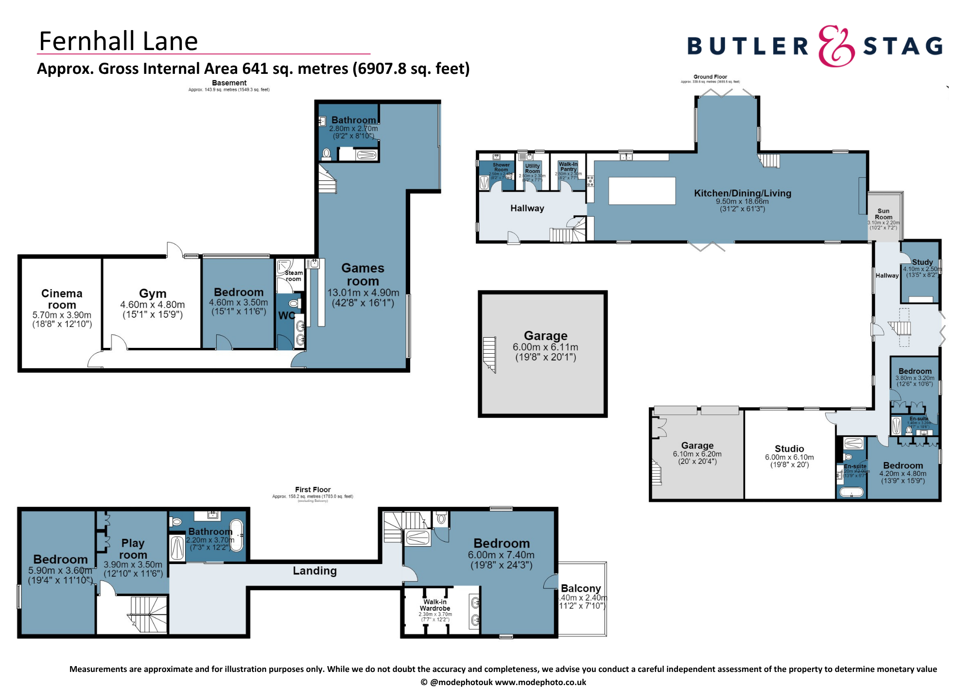 Floor plan, 5 bedroom detached barn conversion for sale, Fernhall Barn, Waltham Abbey, EN9