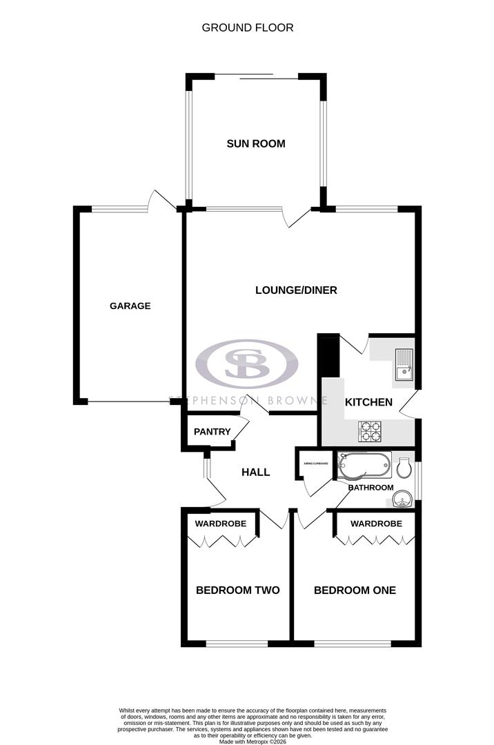 Floor plan, 2 bedroom house for sale, Curzon Avenue, Stoke-On-Trent, ST7
